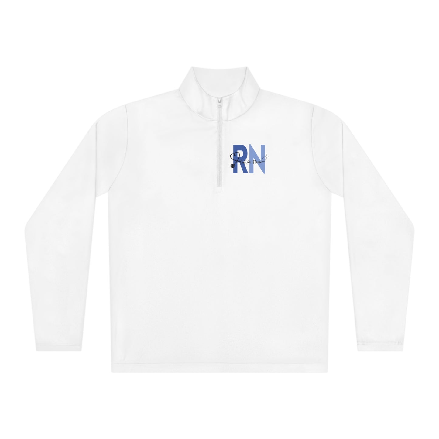 Custom Nurse RN Quarter Zip Athlete Shirt