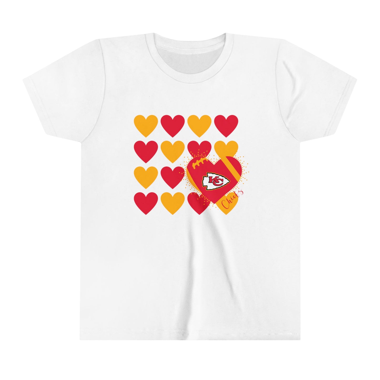 Youth Tee Kansas City Football Heart Design