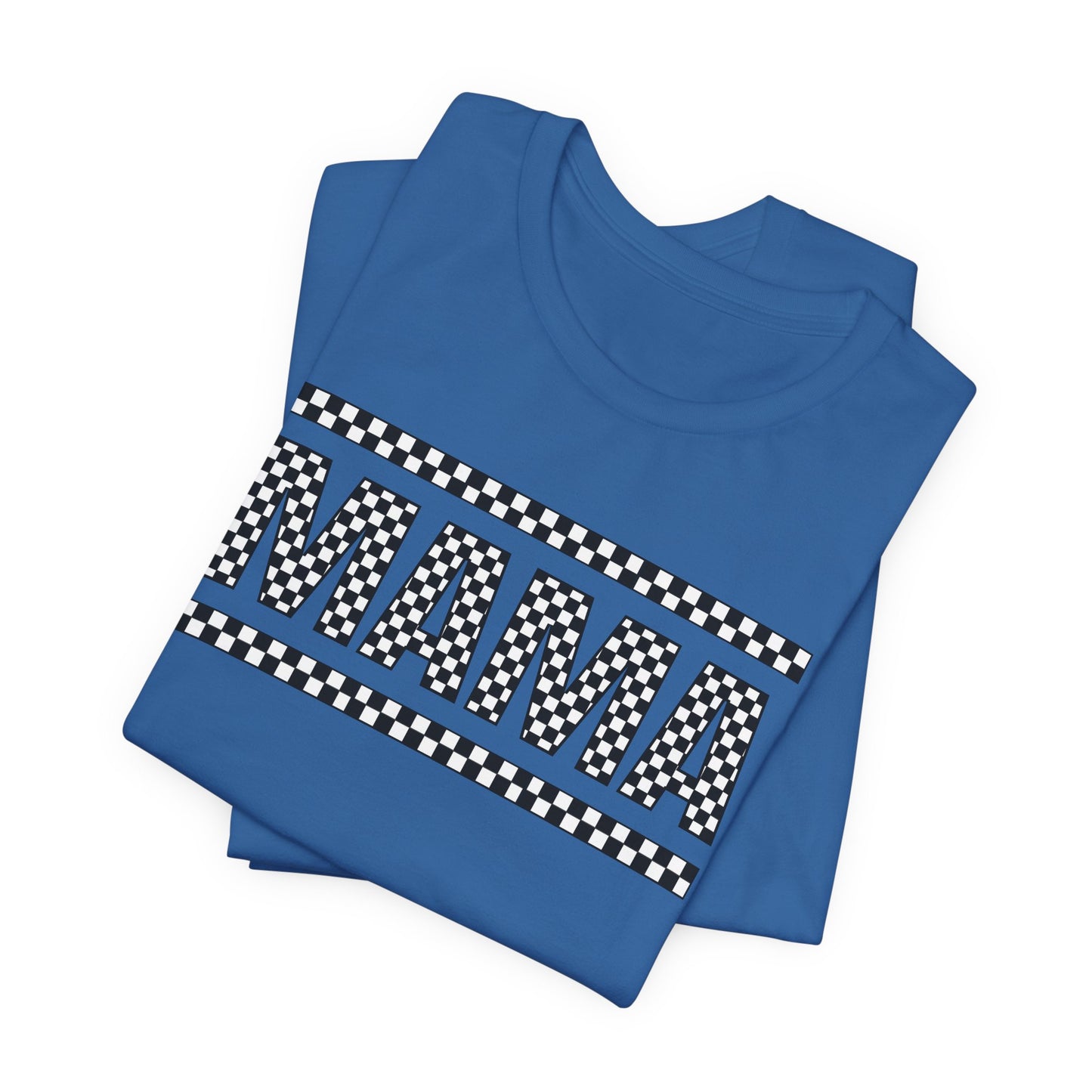 Checkered 'MAMA' T-Shirt