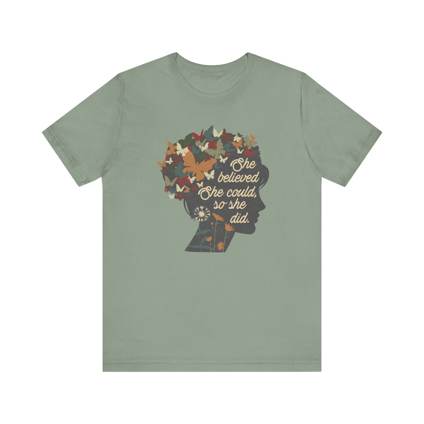 She Believed She Could Floral Vintage Shirt