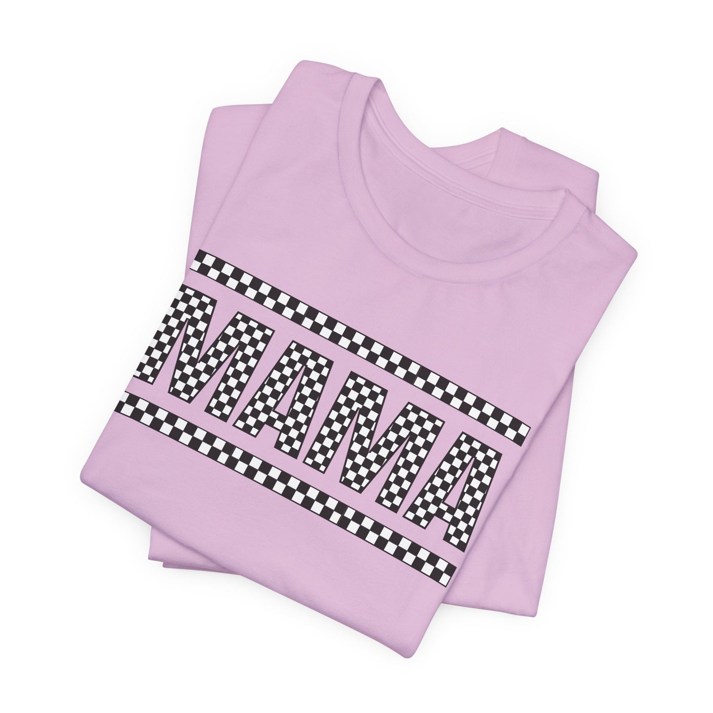 Checkered 'MAMA' T-Shirt