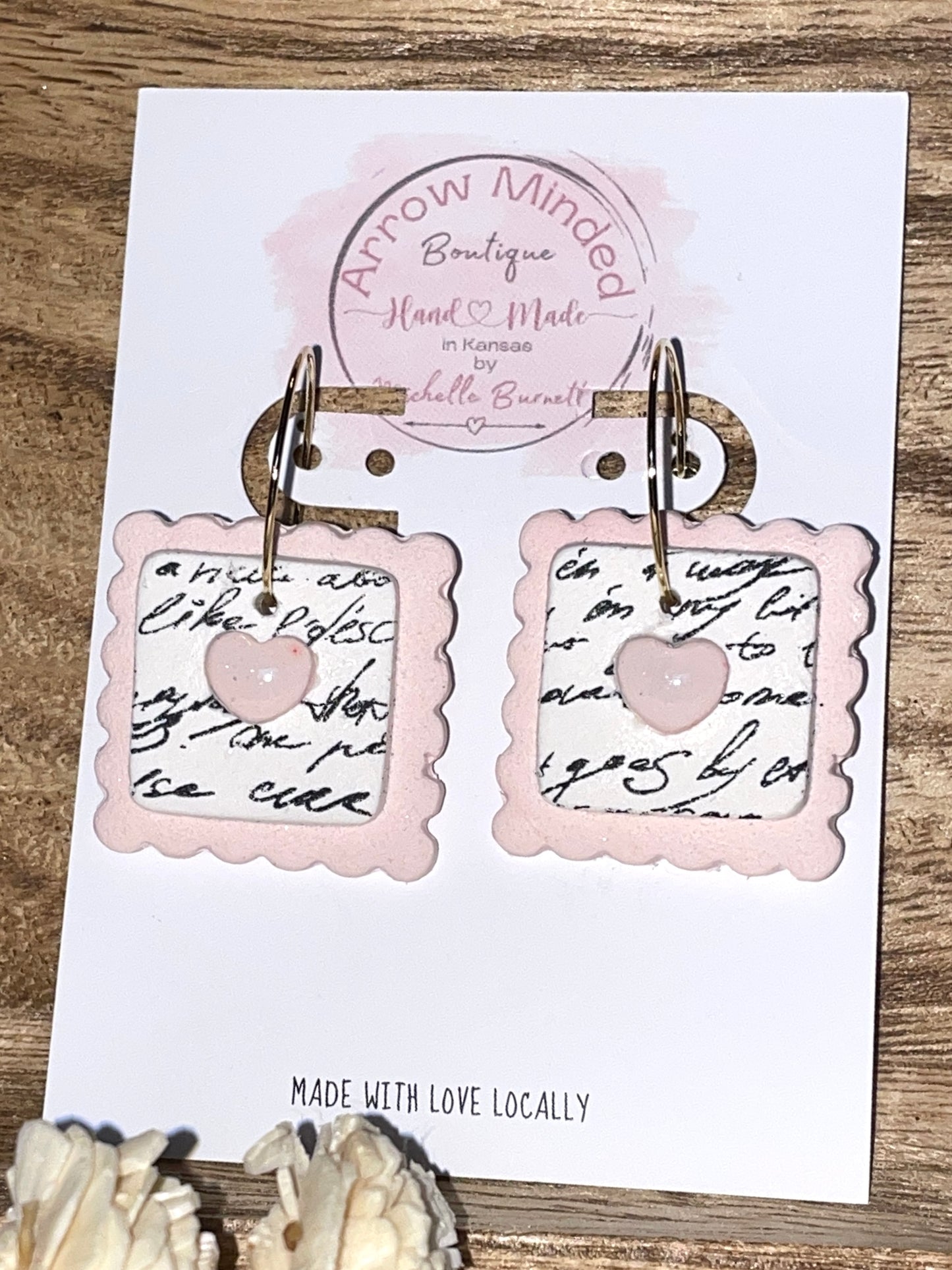 Handmade Love Day Postage Stamp Hoops