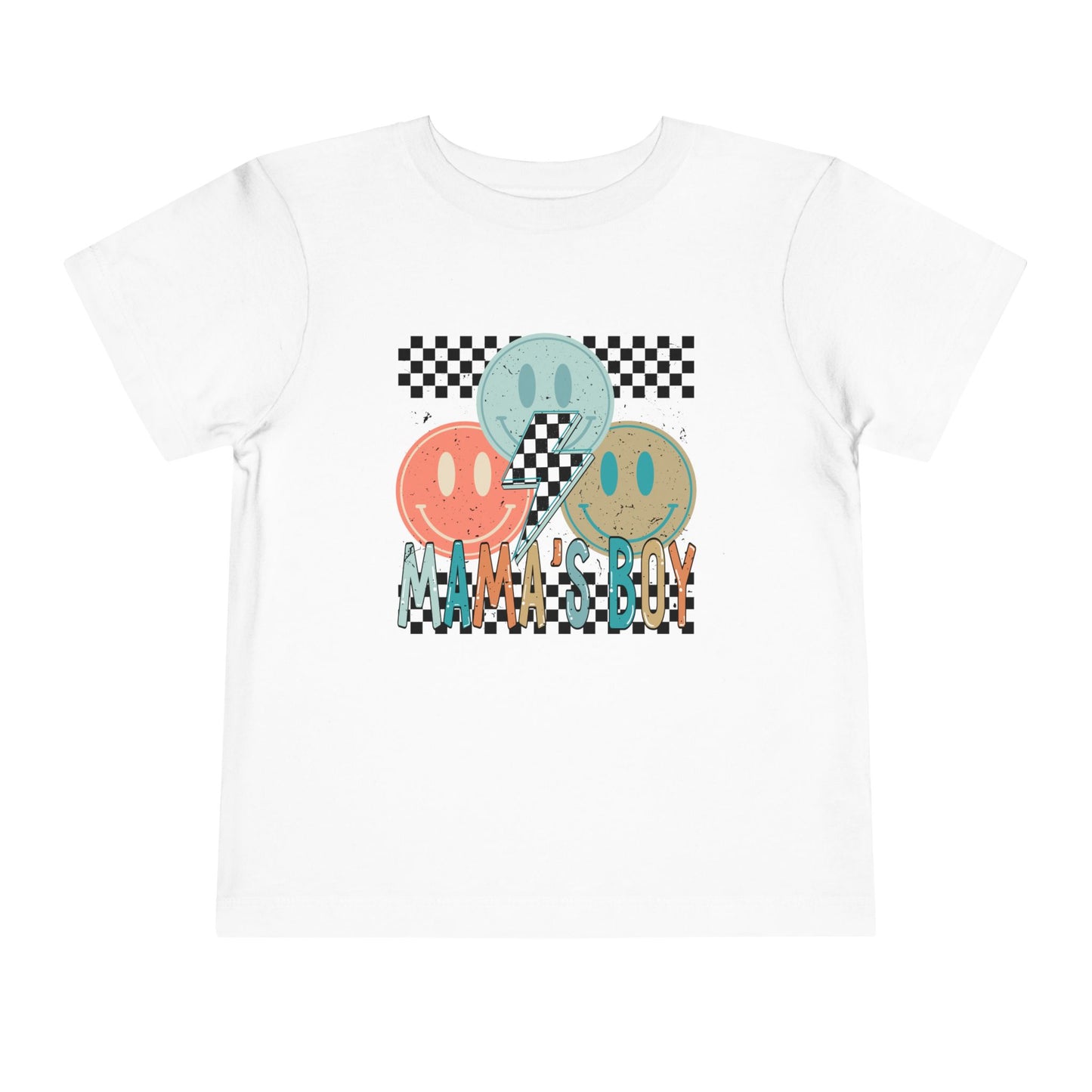 Mama's Boy Matching 'Boy Mom' Retro Smiley Graphic T-Shirt