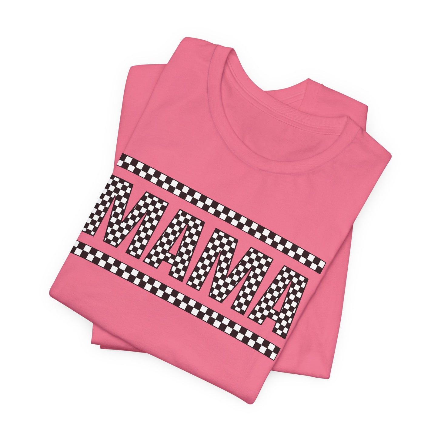 Checkered 'MAMA' T-Shirt