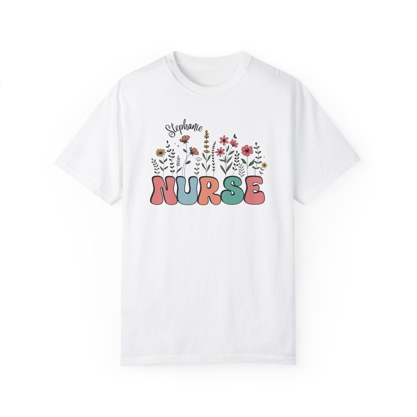 Custom Nurse Wildflower Shirt