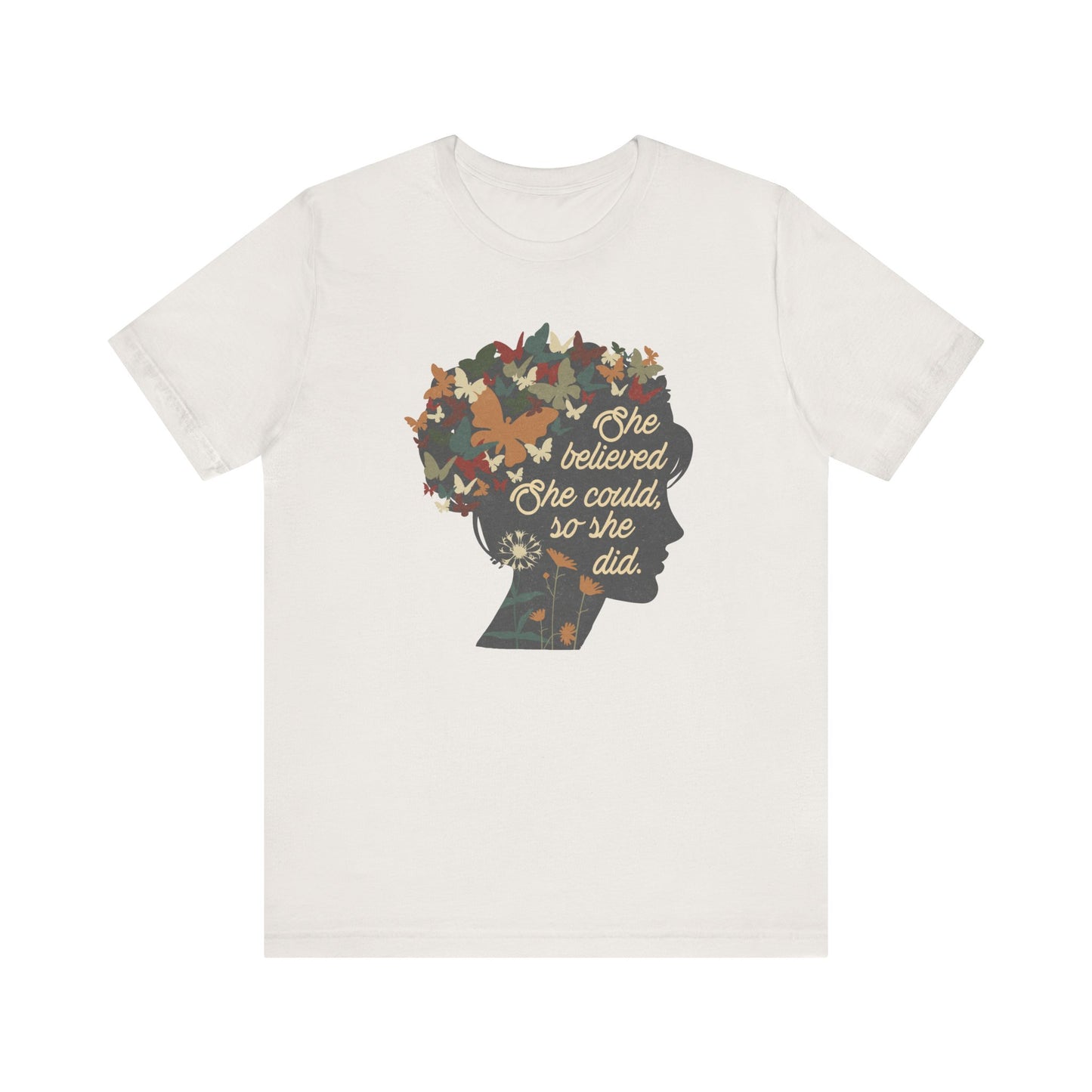 She Believed She Could Floral Vintage Shirt