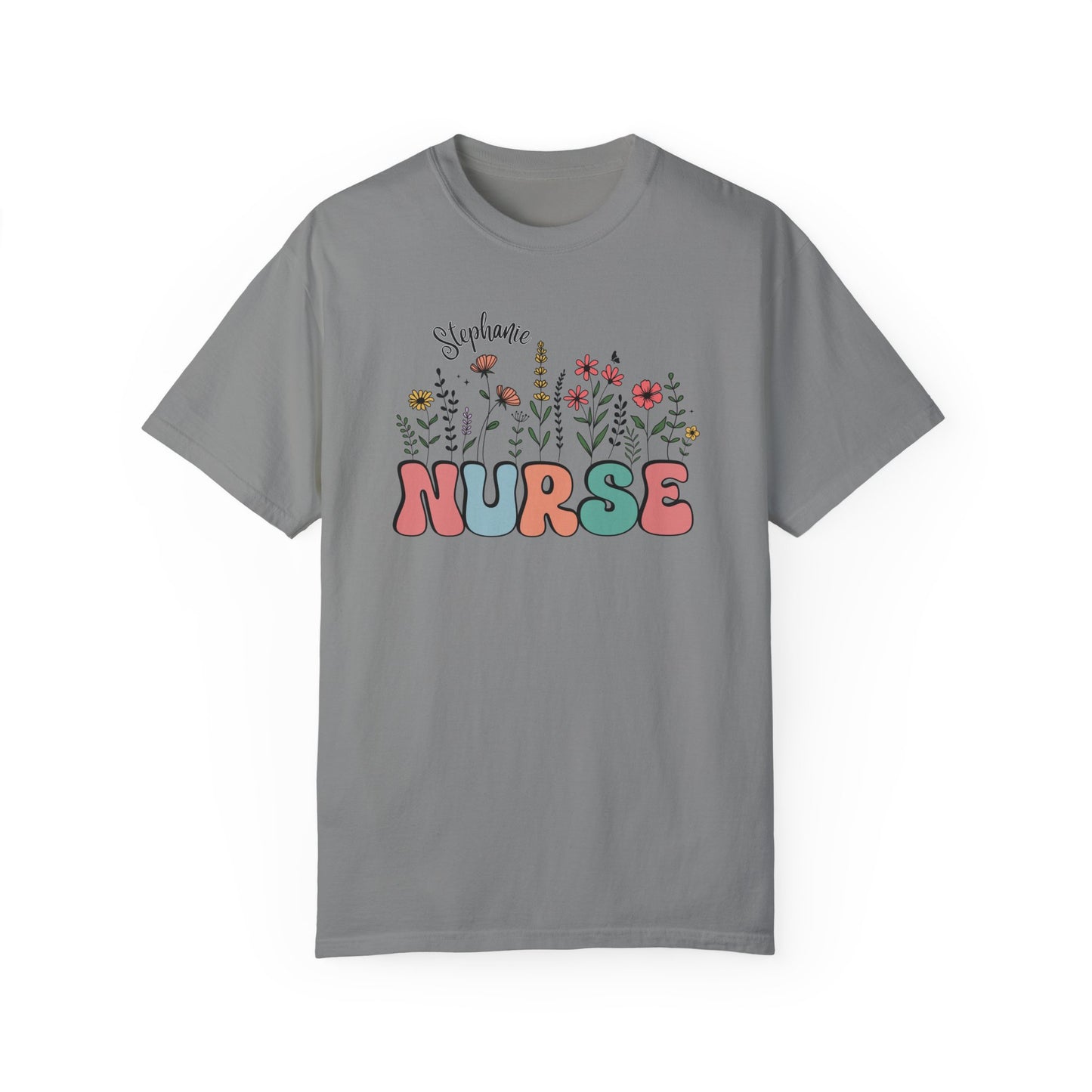 Custom Nurse Wildflower Shirt