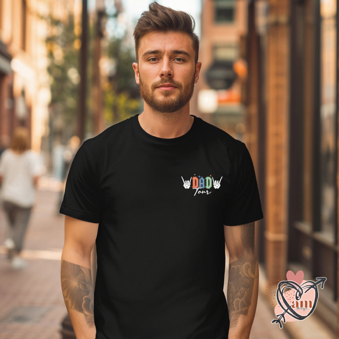 Fatherhood Tour T-Shirt - Dad Makes it All Happen