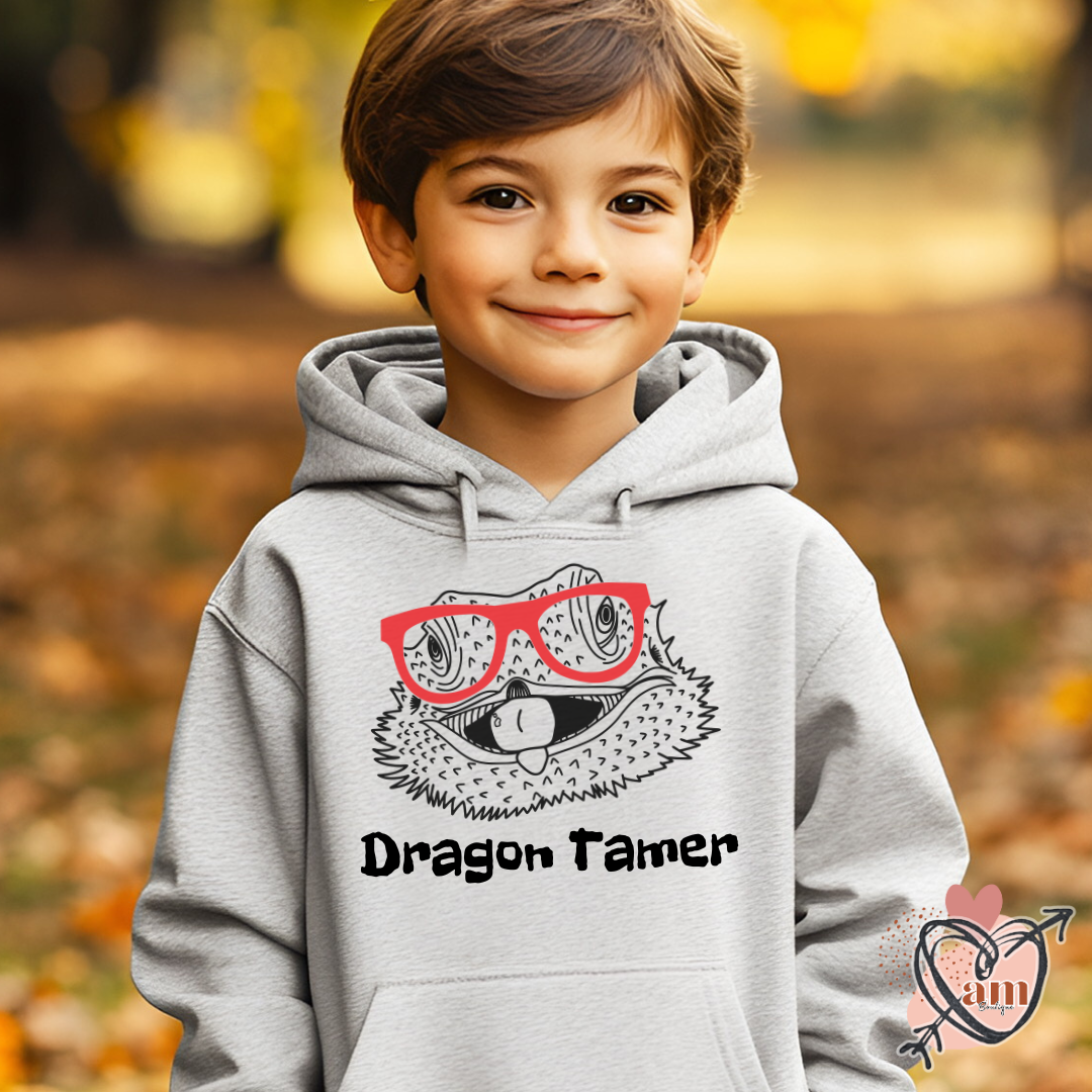 Bearded "Dragon Tamer" Youth Hooded Sweatshirt