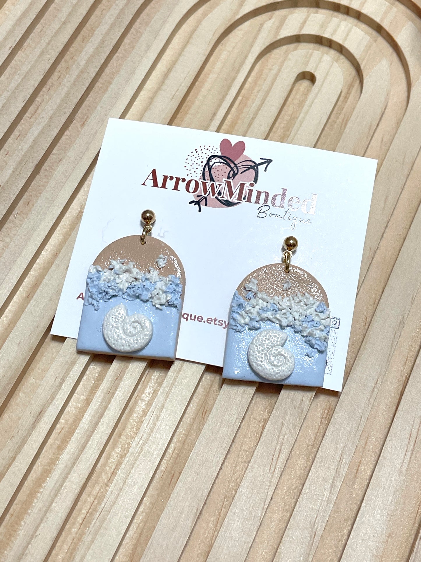 Handmade Beach Scenery Earrings