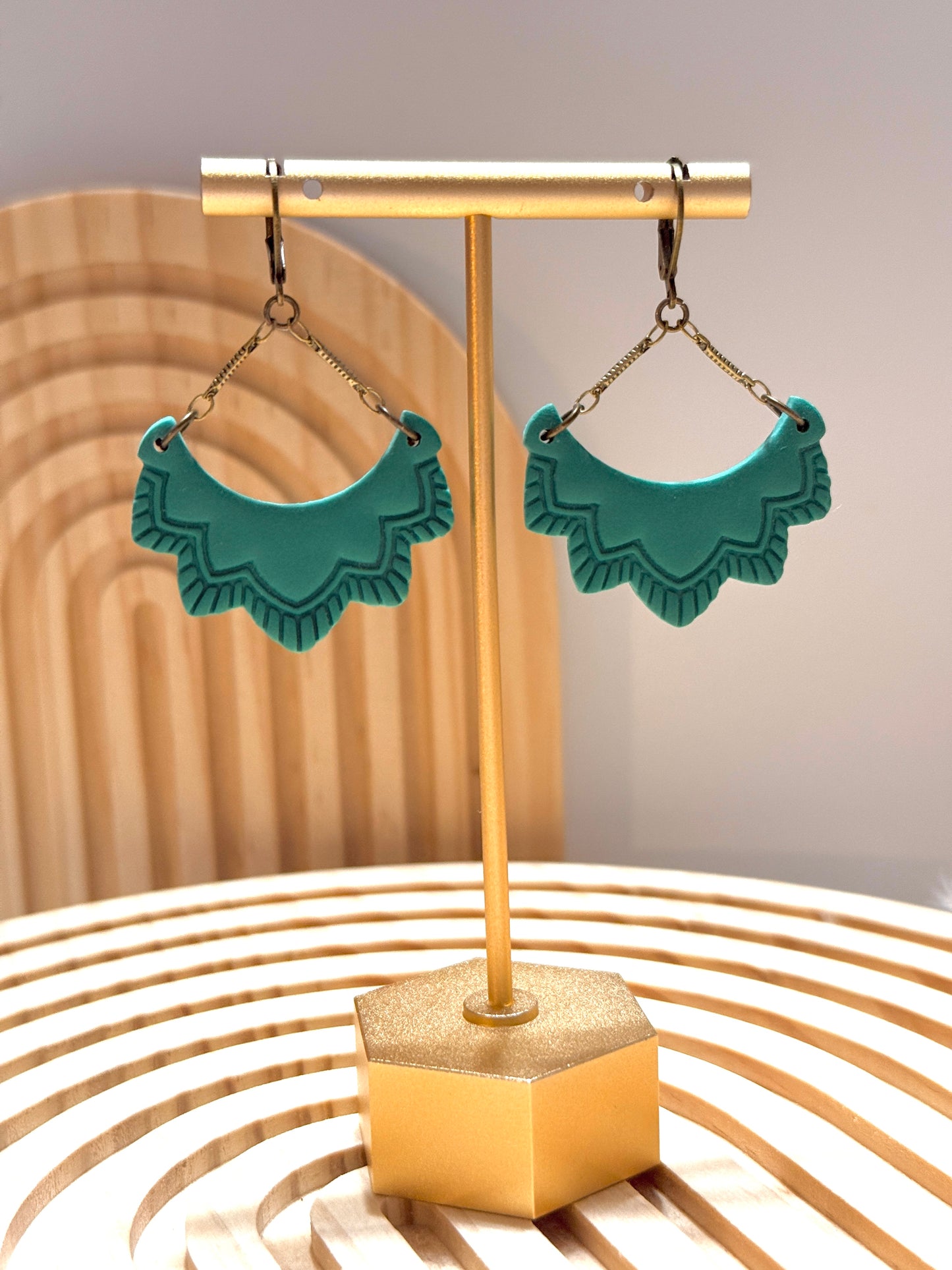 Handmade Boho Mandala Earrings
