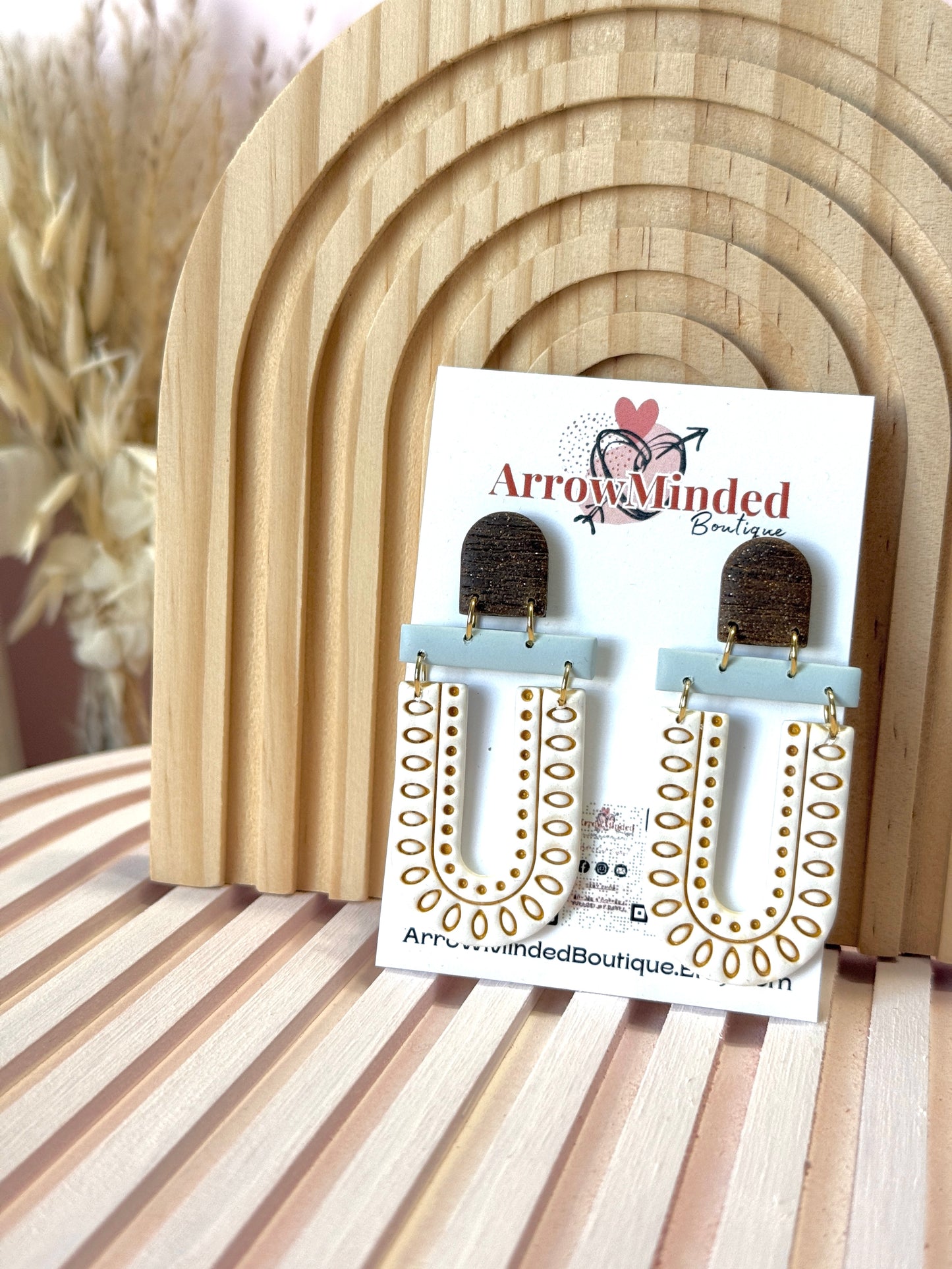 Handmade Vintage Boho Arch Earrings