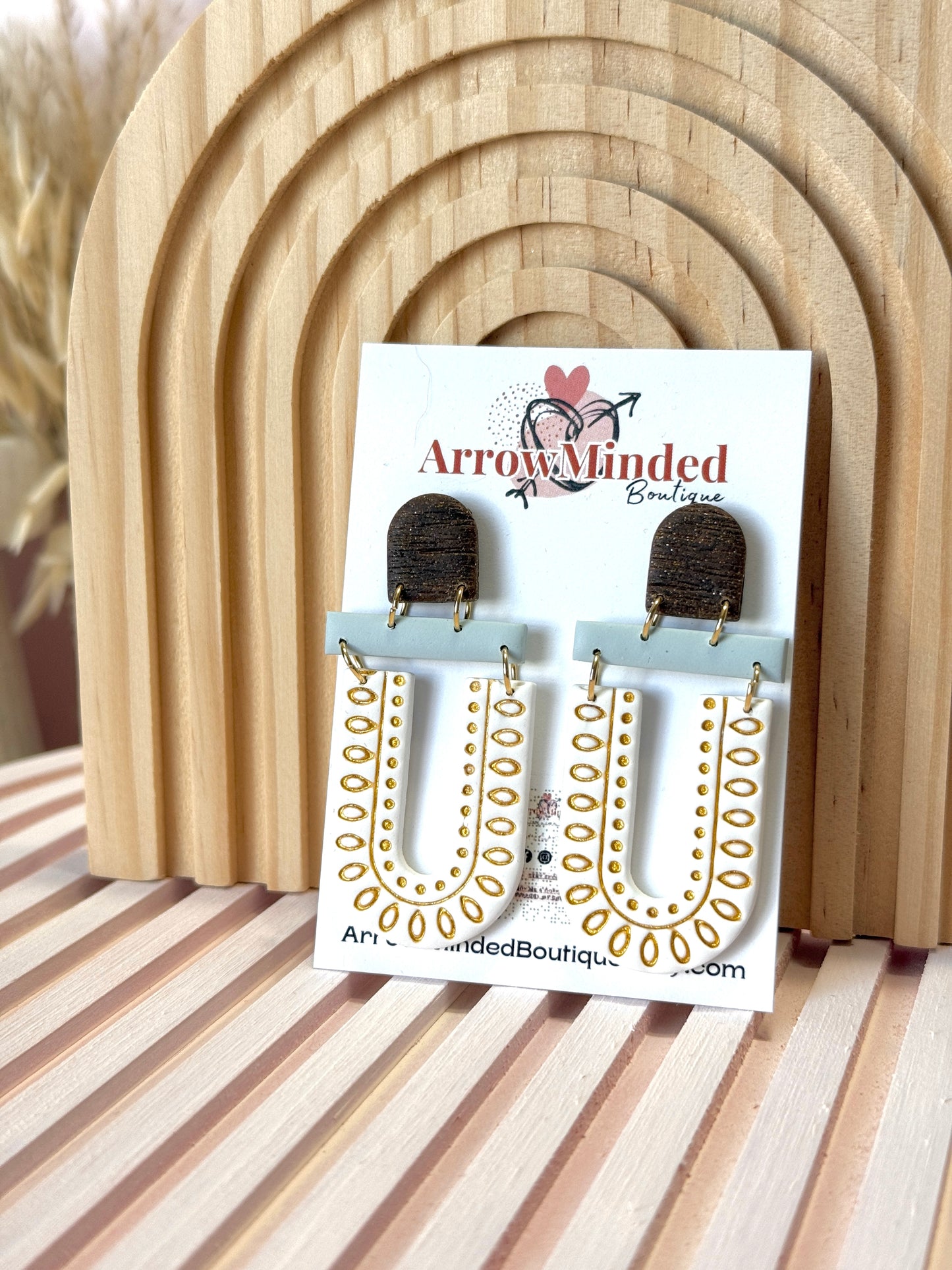 Handmade Vintage Boho Arch Earrings
