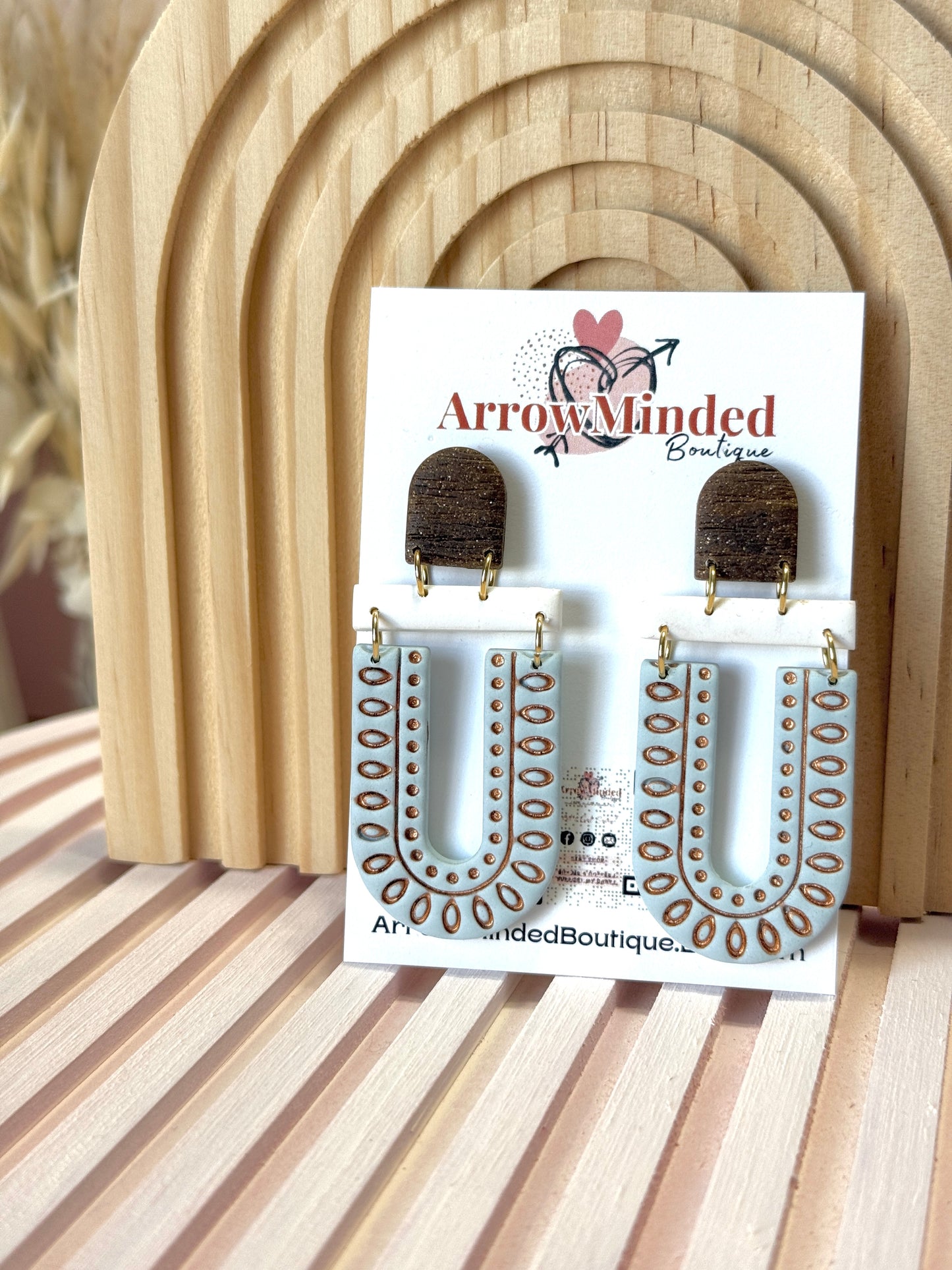 Handmade Vintage Boho Arch Earrings