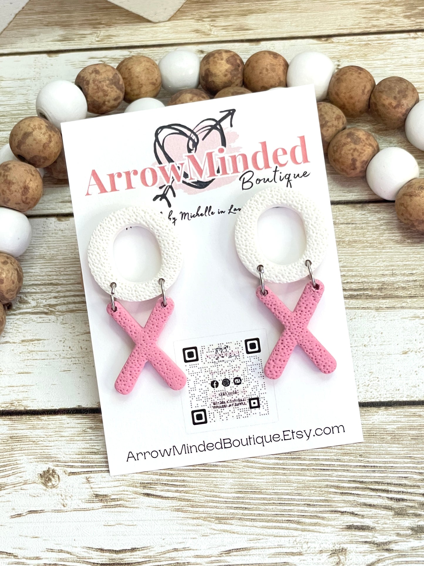 Handmade Love Day X's and O's Dangles