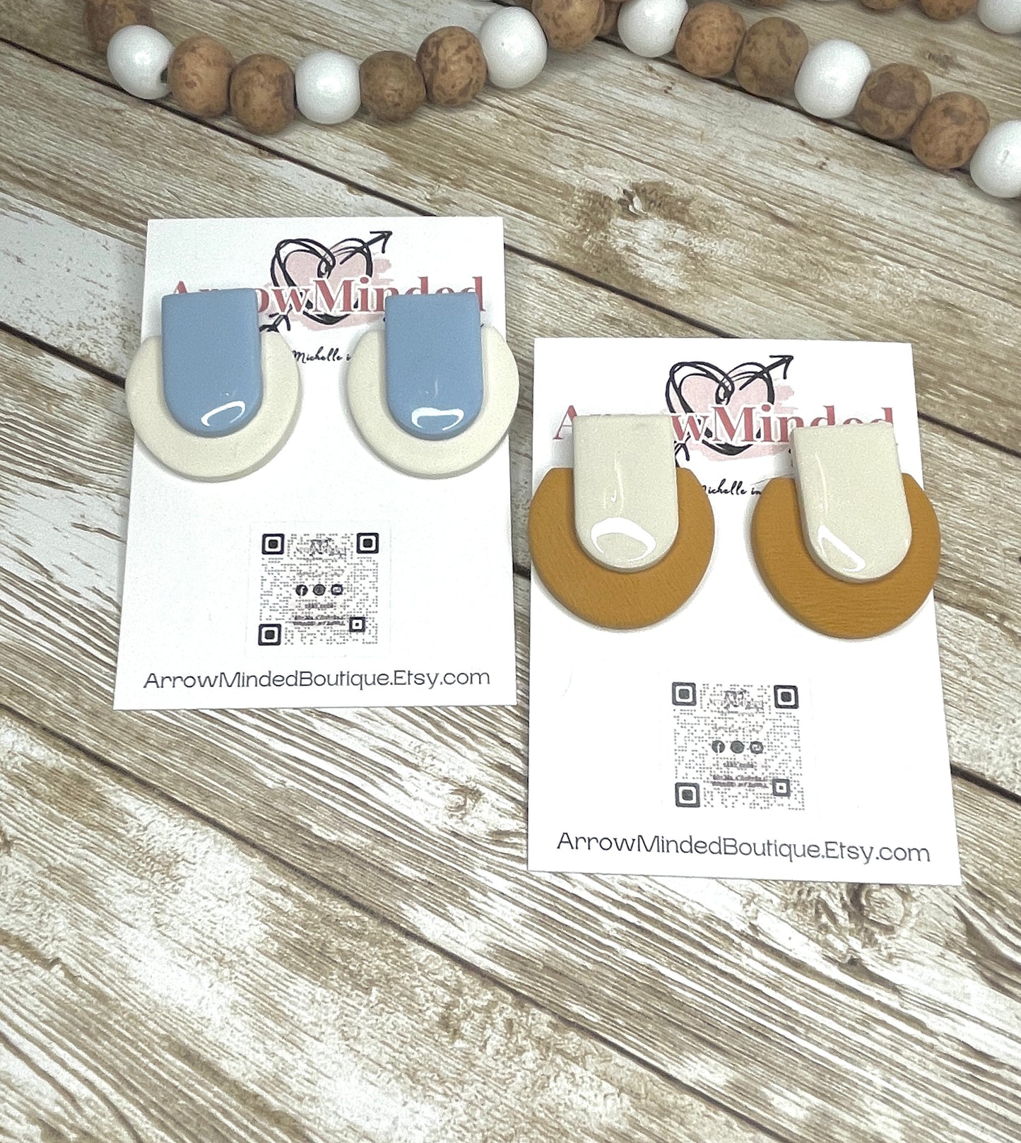 Handmade Casual Rounded Stud Earrings