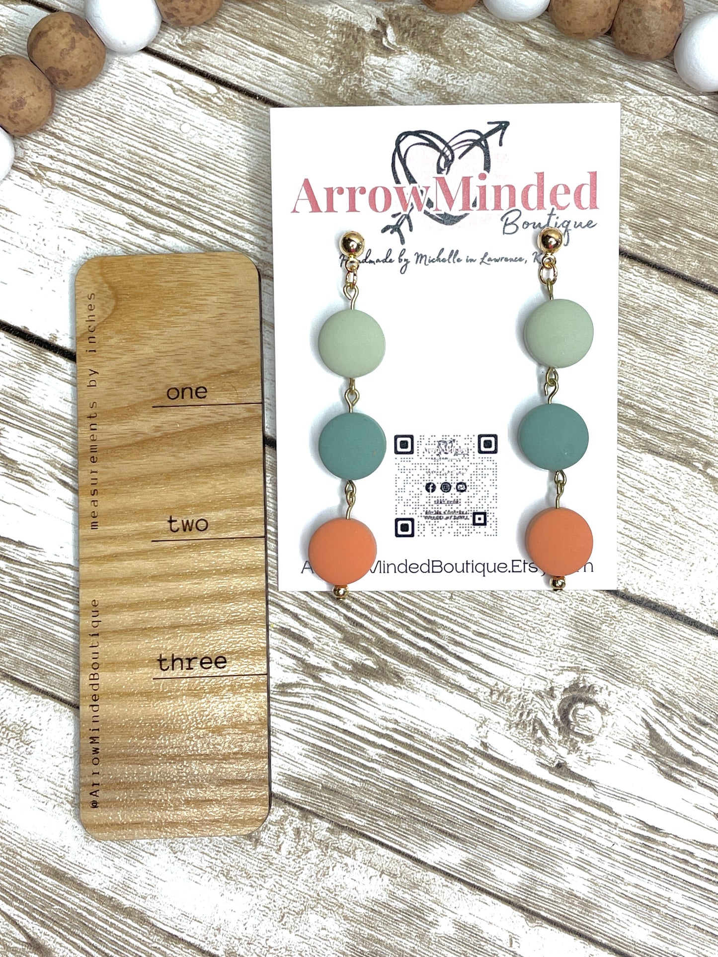 Handmade Pill Drop Dangles, Hypoallergenic Gold Ear Post