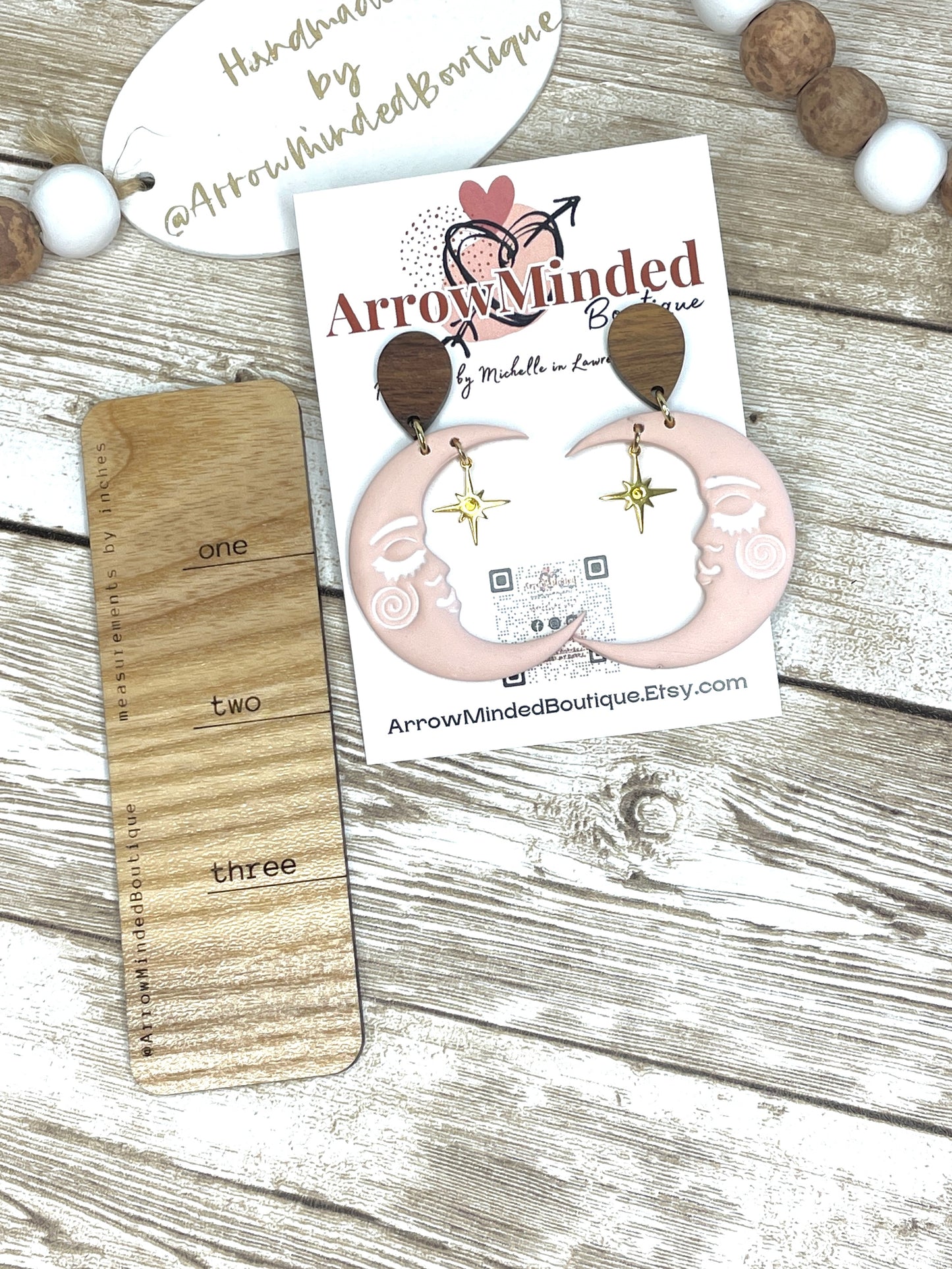 Handmade Dreamy Moon Earrings