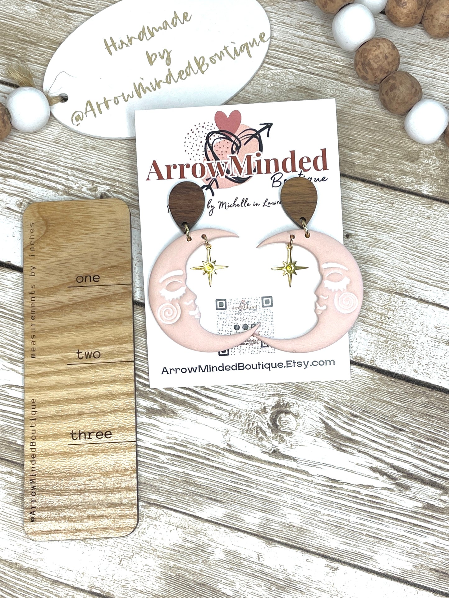 Handmade Dreamy Moon Earrings