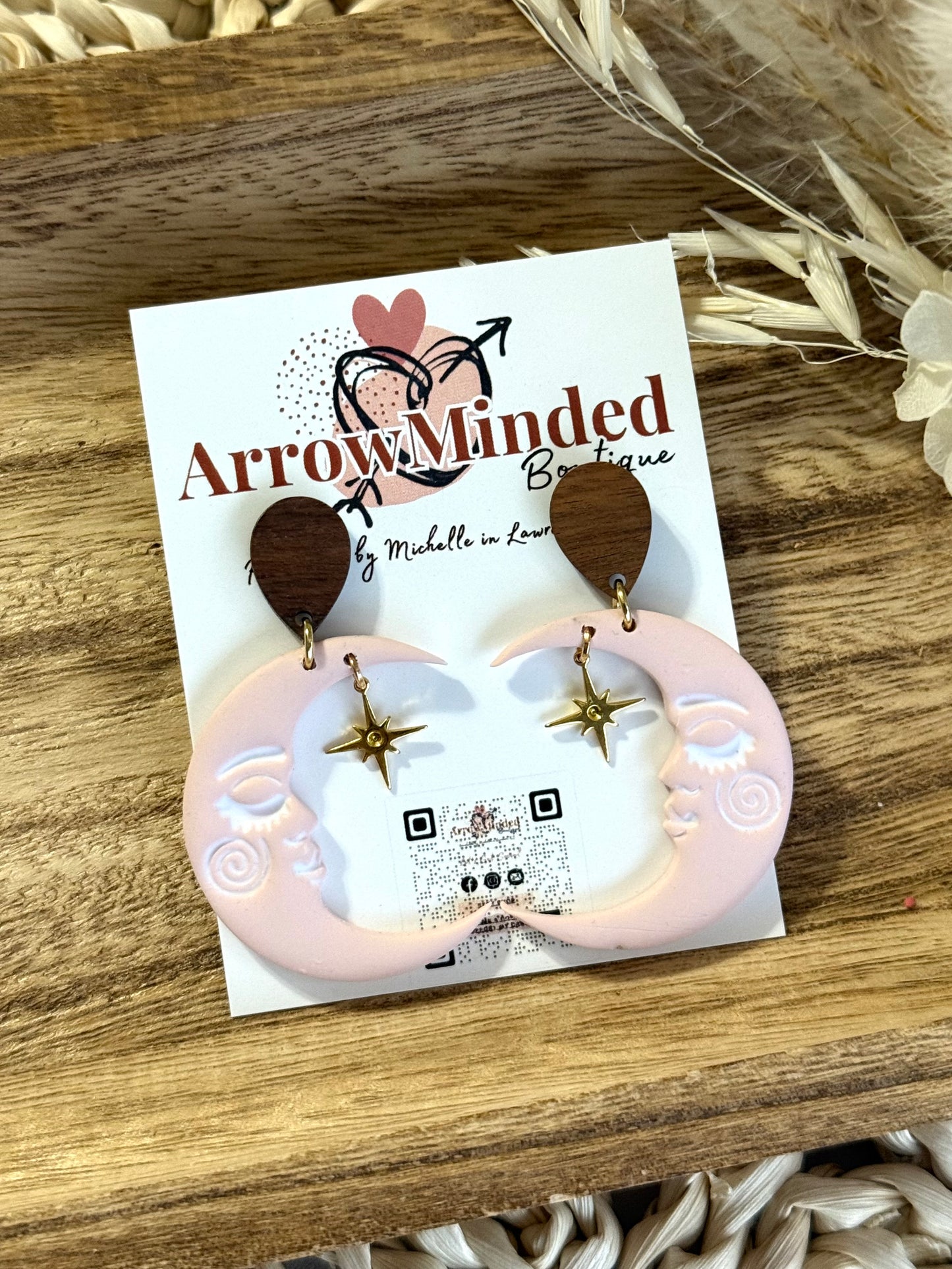 Handmade Dreamy Moon Earrings