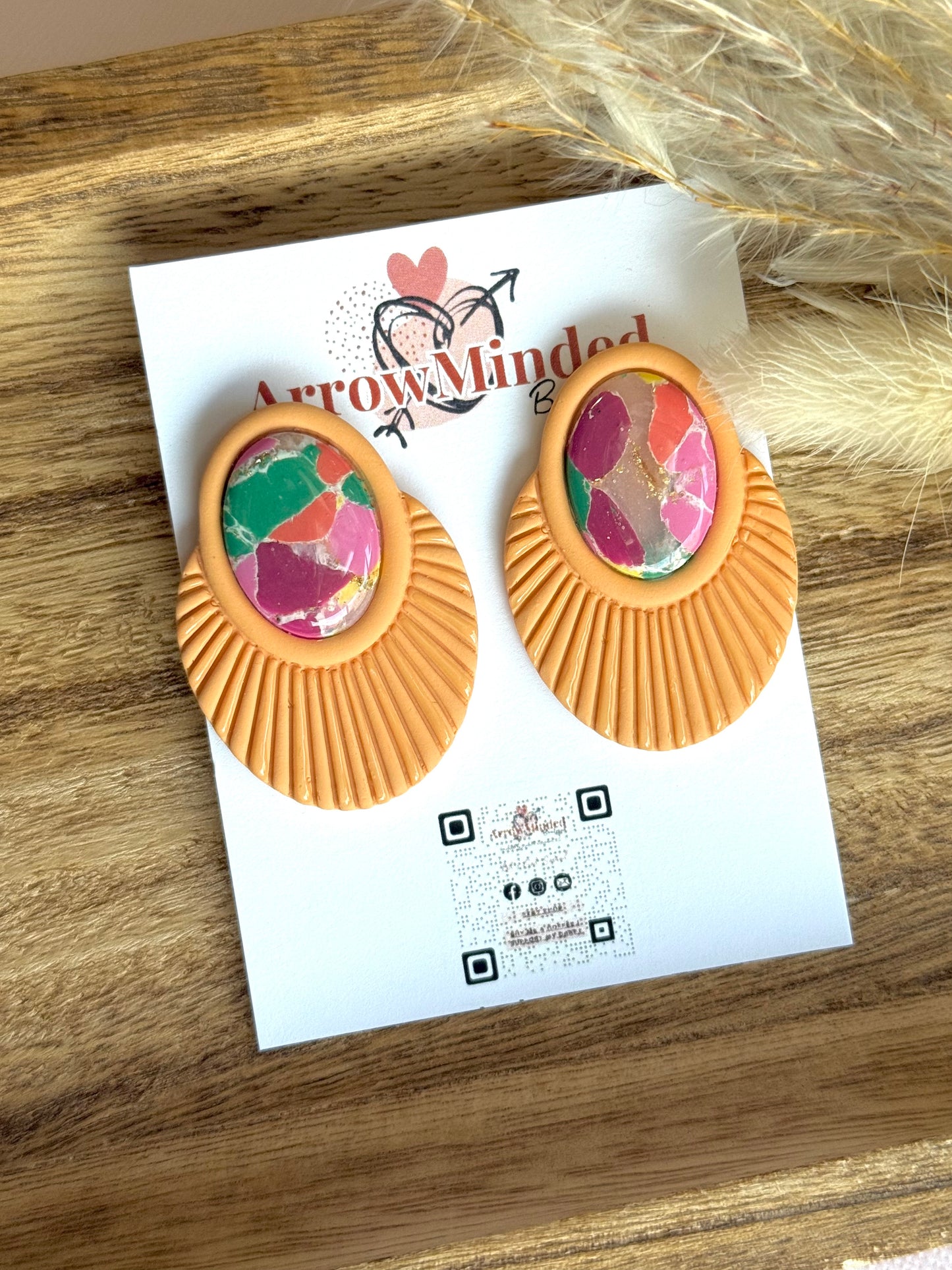Handmade Boho Bold, Boho Rays Earrings