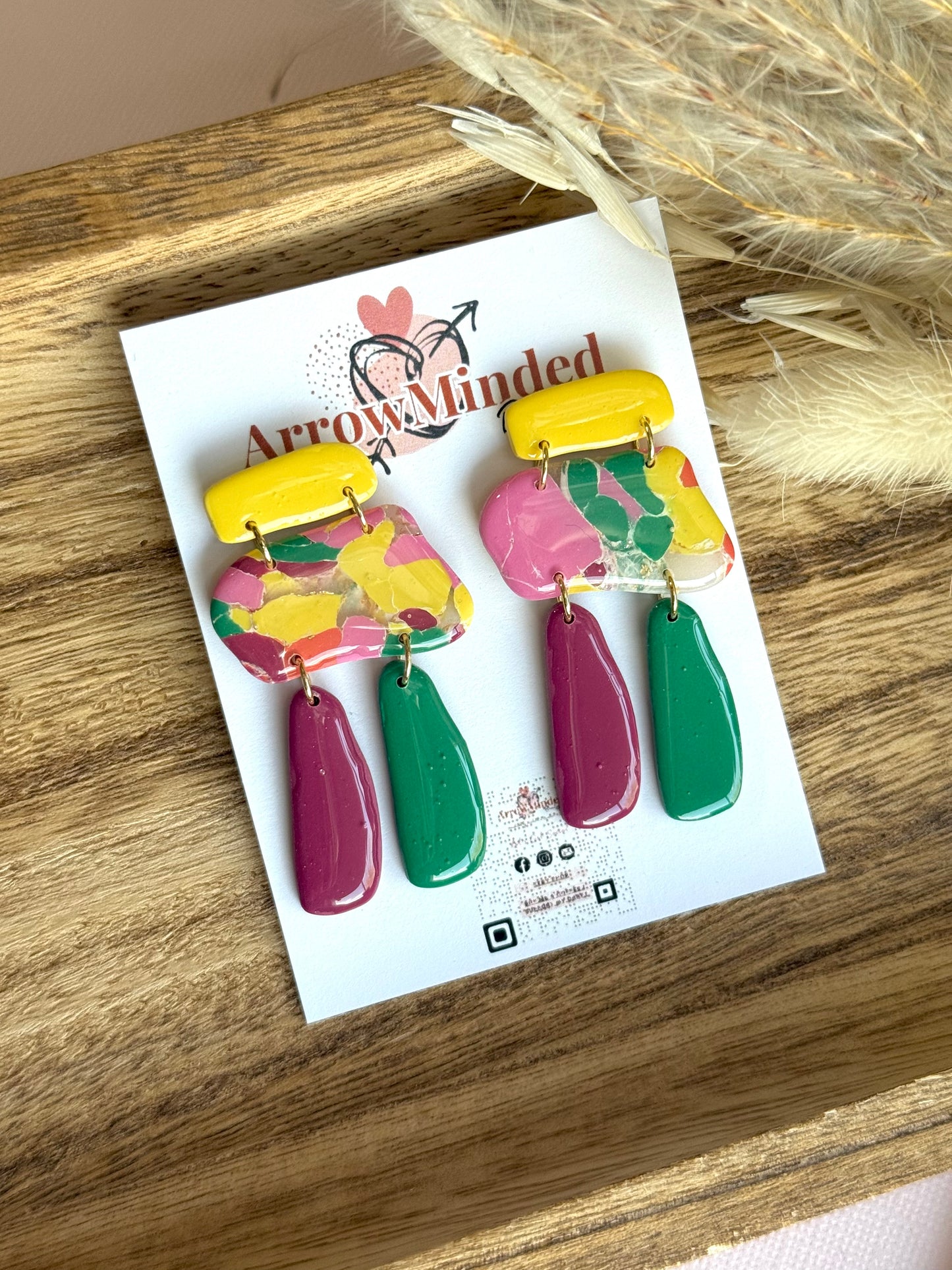 Handmade Boho Bold, Wanderlust Dangles