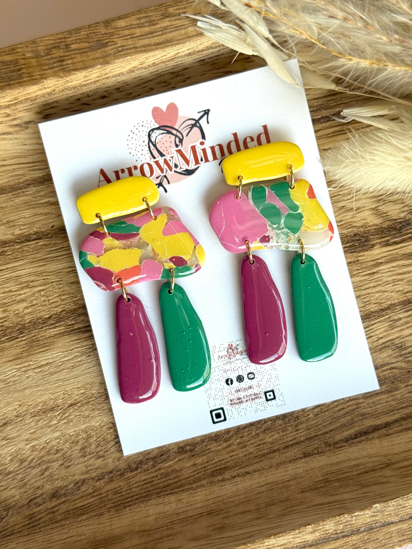 Handmade Boho Bold, Wanderlust Dangles