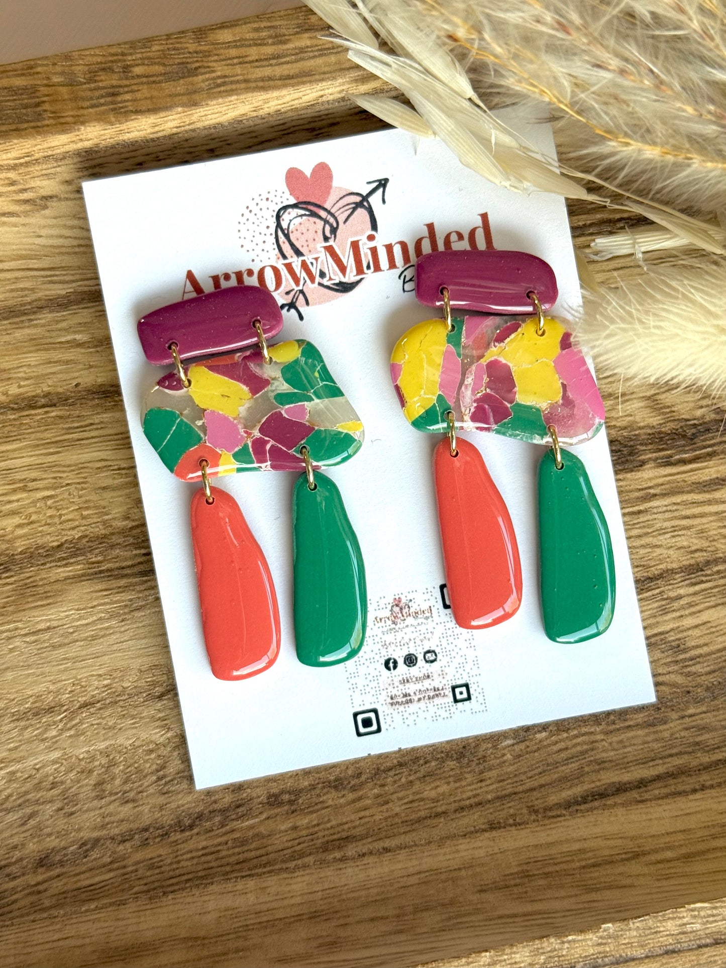 Handmade Boho Bold, Wanderlust Dangles