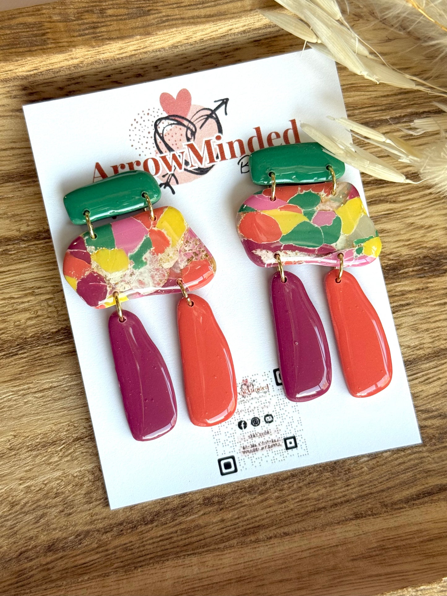 Handmade Boho Bold, Wanderlust Dangles
