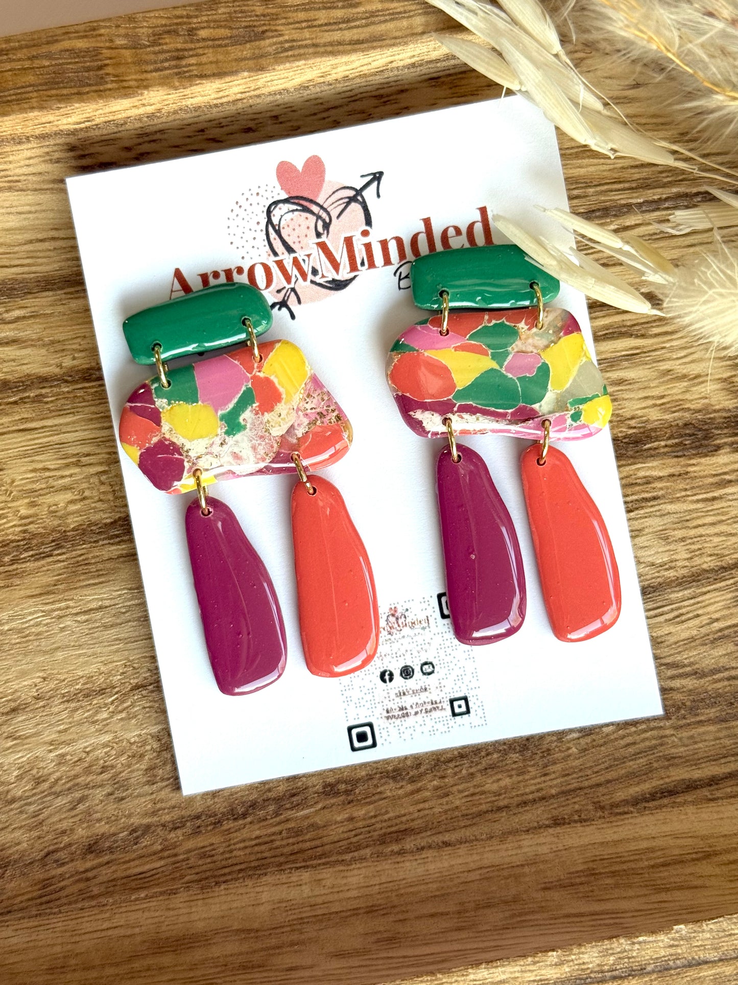 Handmade Boho Bold, Wanderlust Dangles