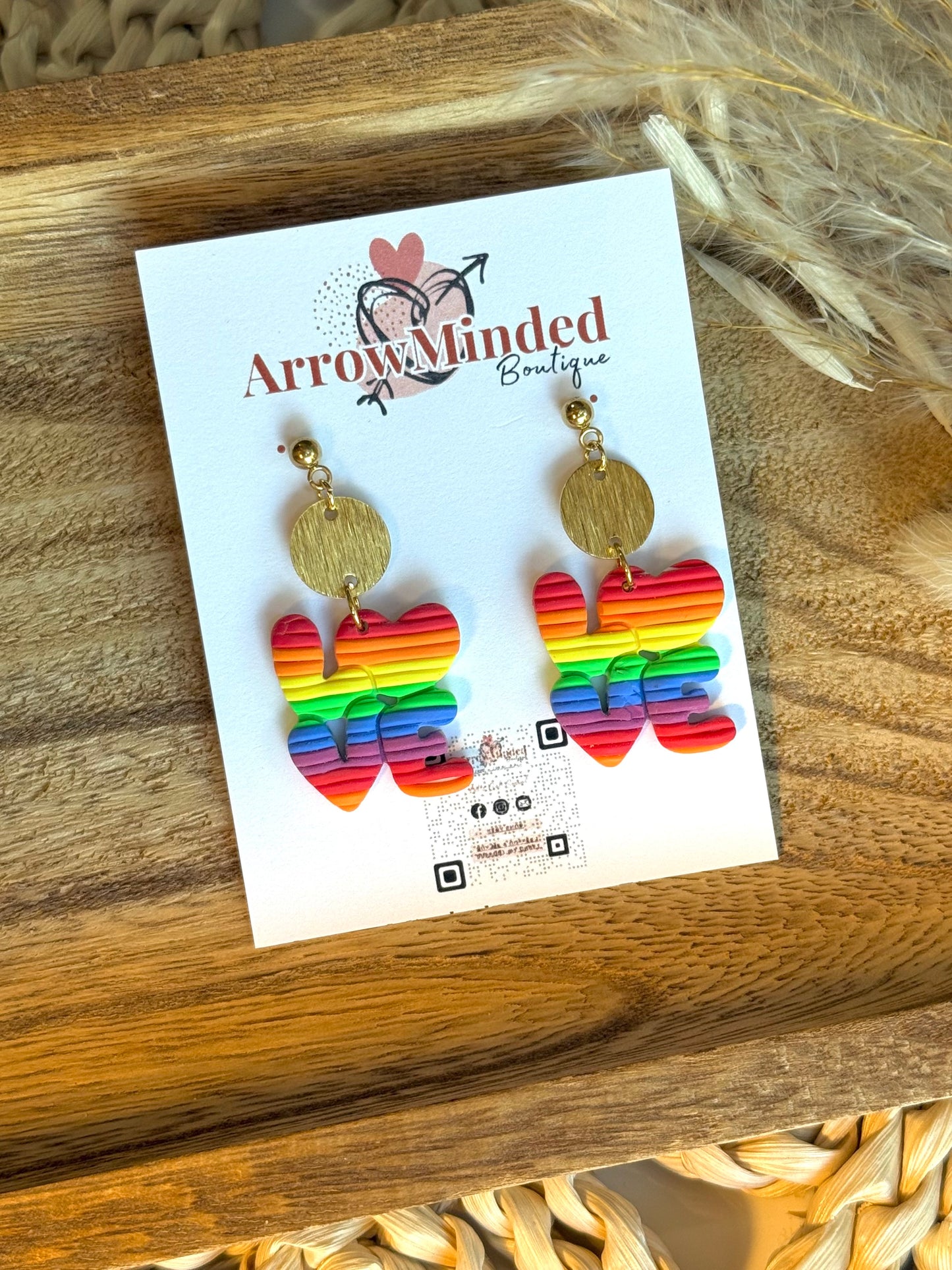 Handmade Love is Love Earrings