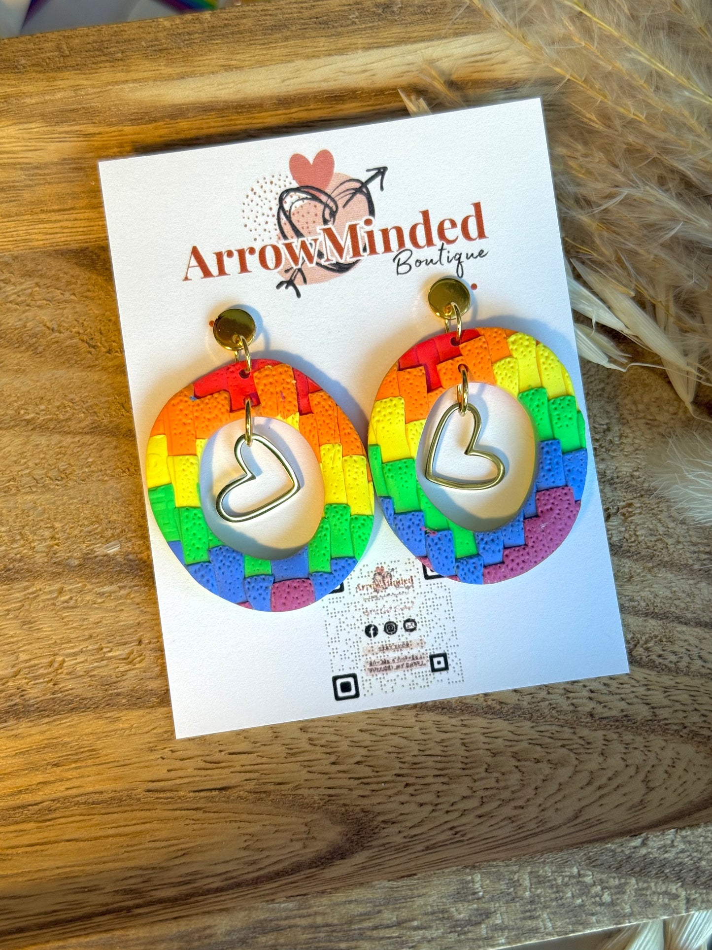 Handmade Circle of Love Earrings
