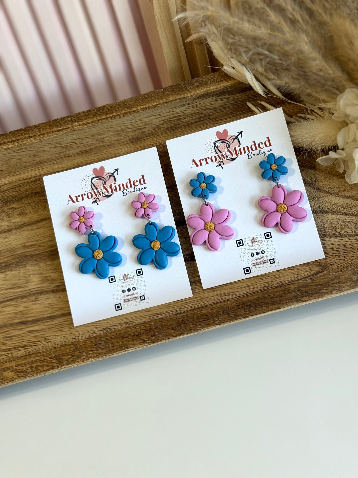 Handmade Silver Meadows Blossom Earrings