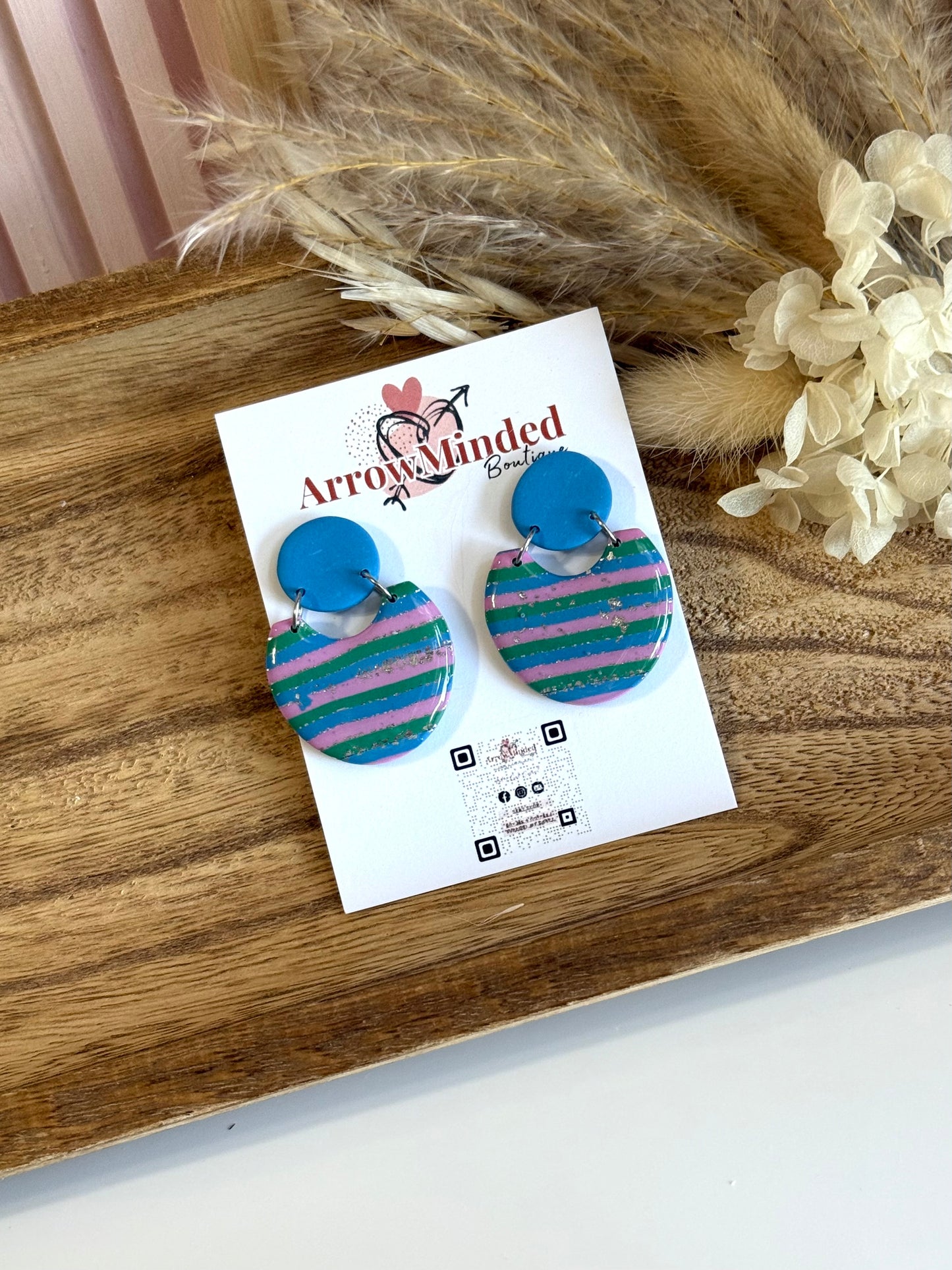 Handmade Silver Meadows Halo Earrings