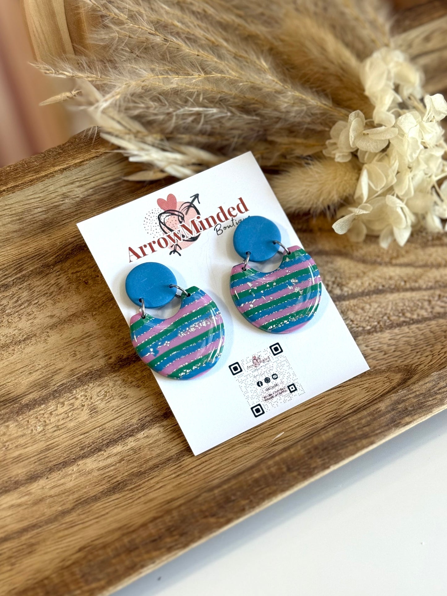 Handmade Silver Meadows Halo Earrings