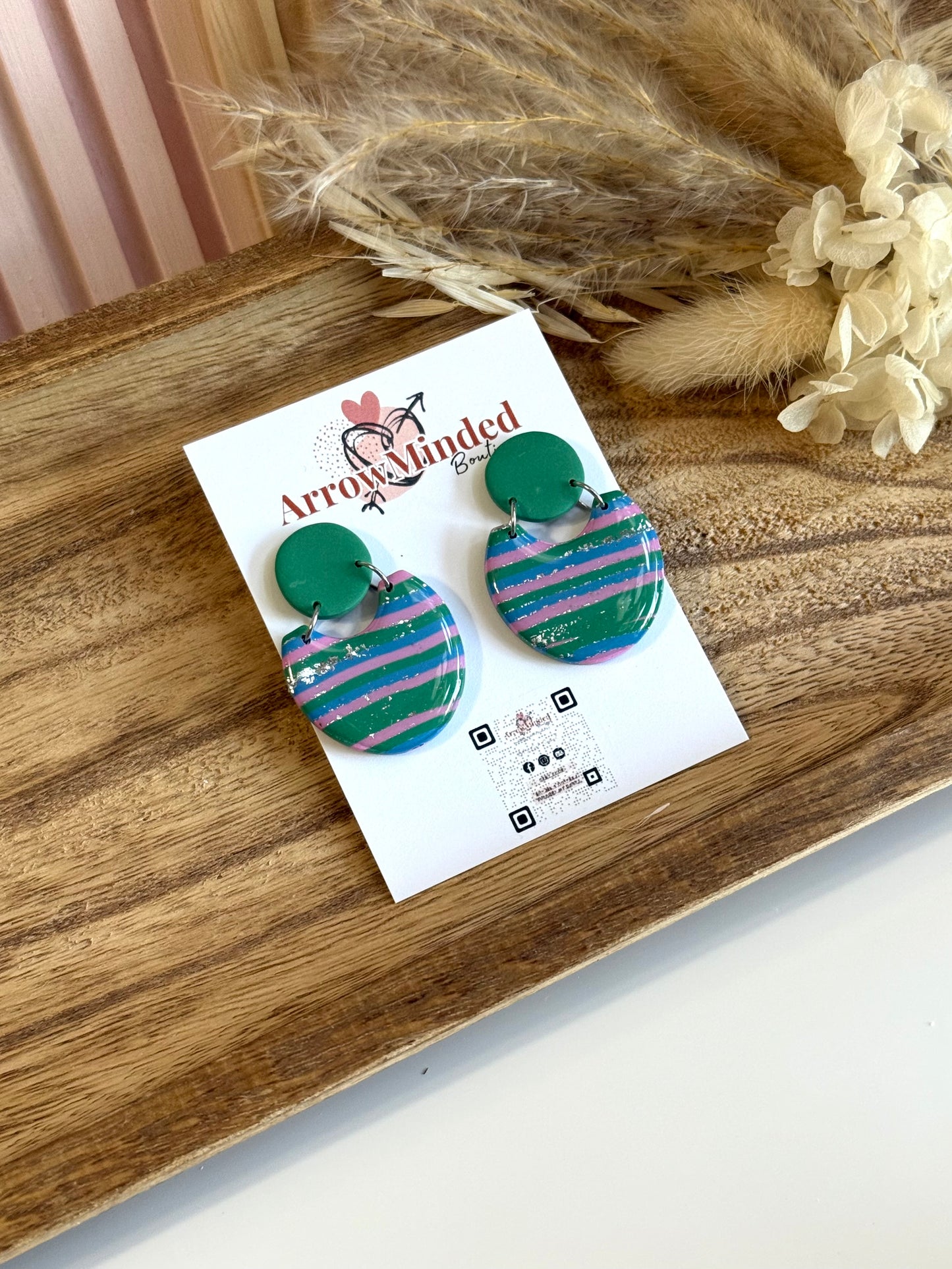 Handmade Silver Meadows Halo Earrings