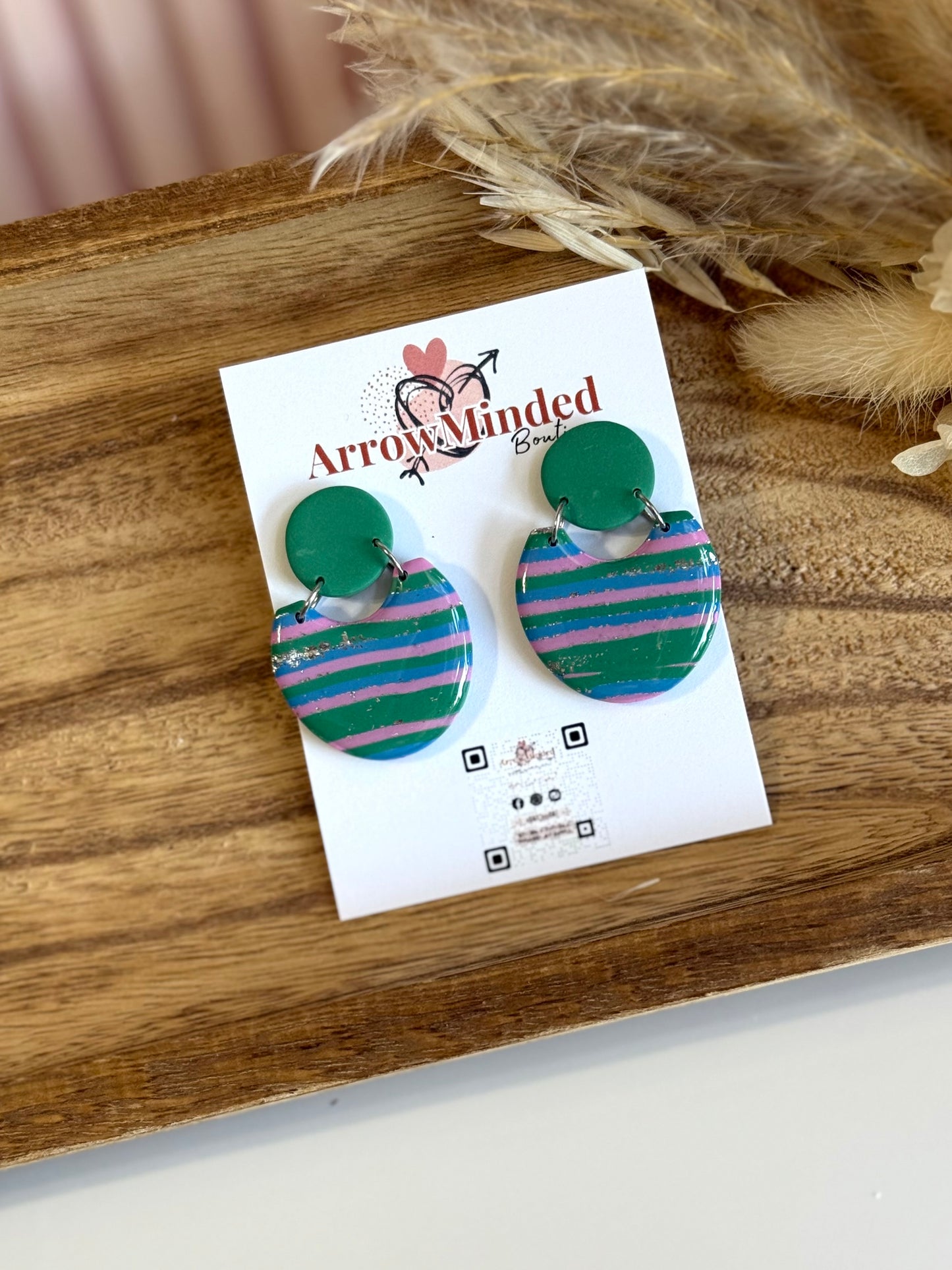 Handmade Silver Meadows Halo Earrings