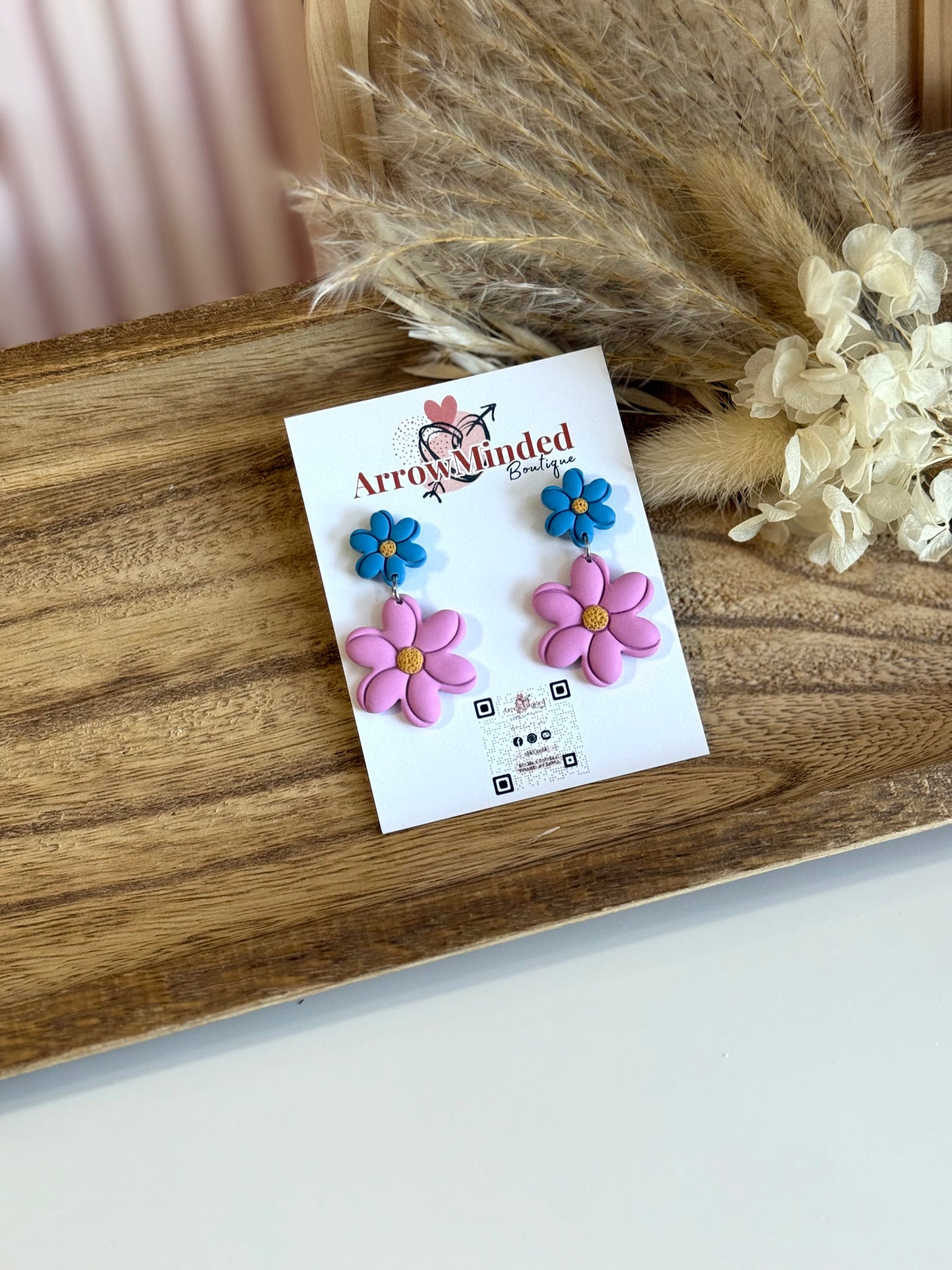 Handmade Silver Meadows Blossom Earrings