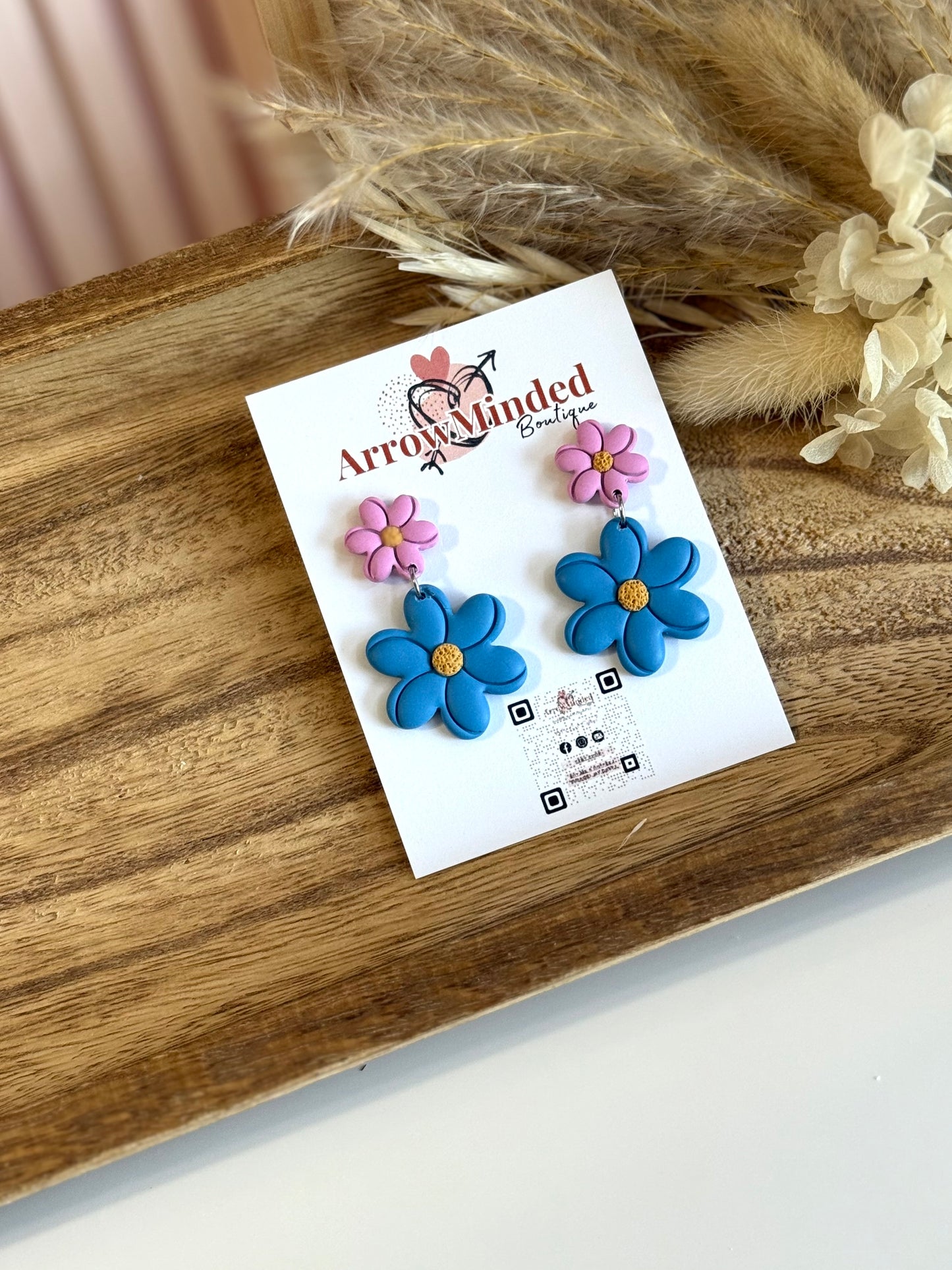Handmade Silver Meadows Blossom Earrings