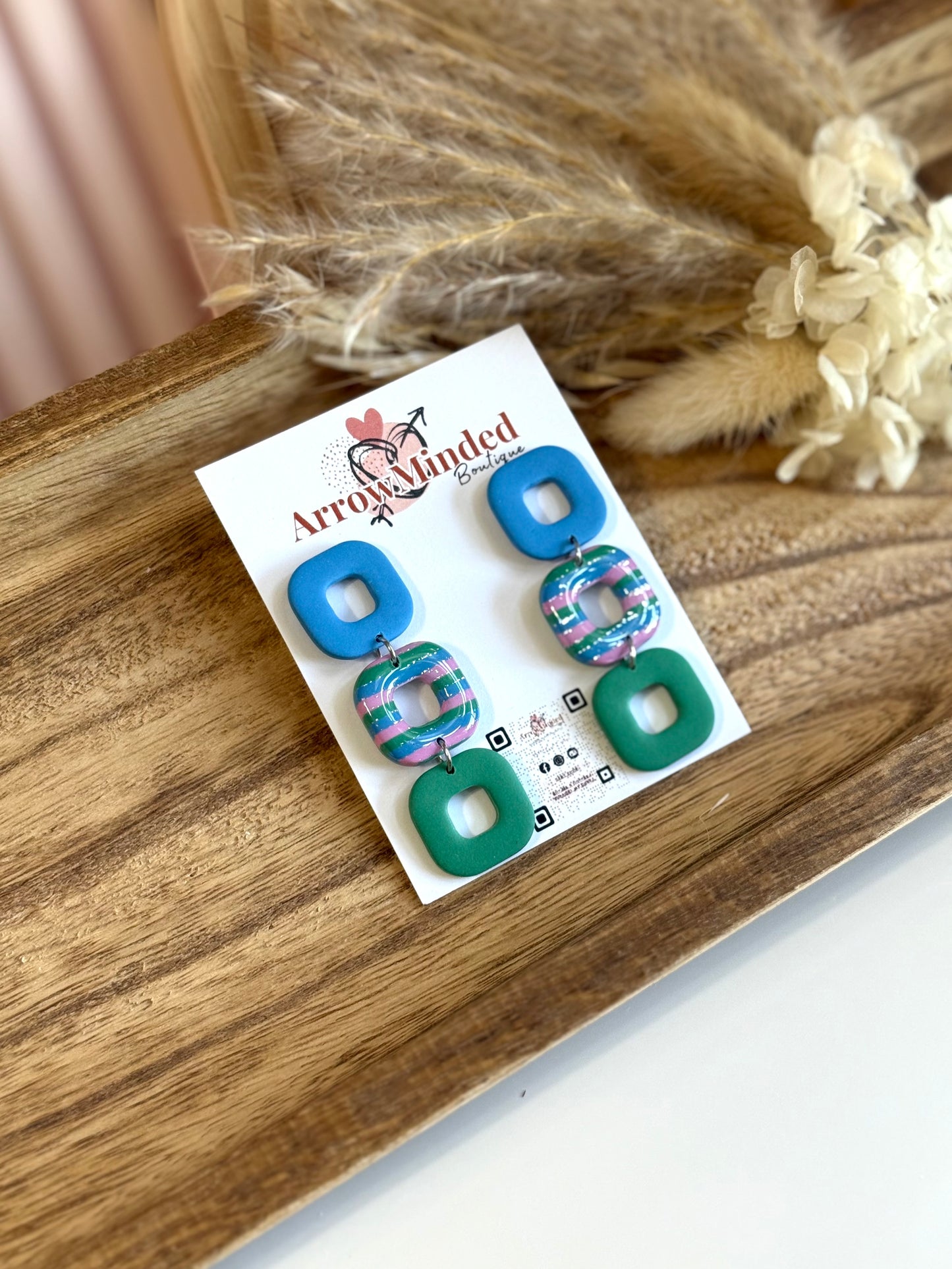 Handmade Silver Meadows Jive Earrings