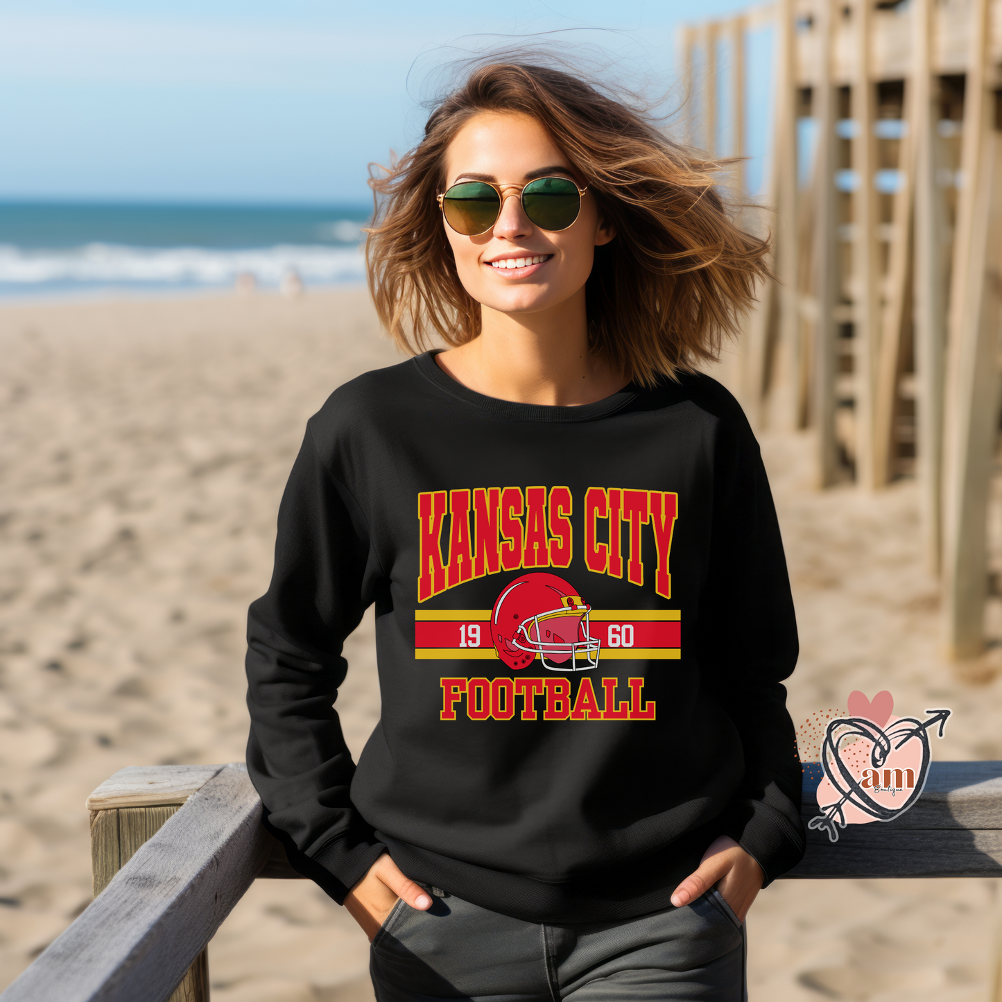 Kansas City Football Vintage Unisex Sweatshirt