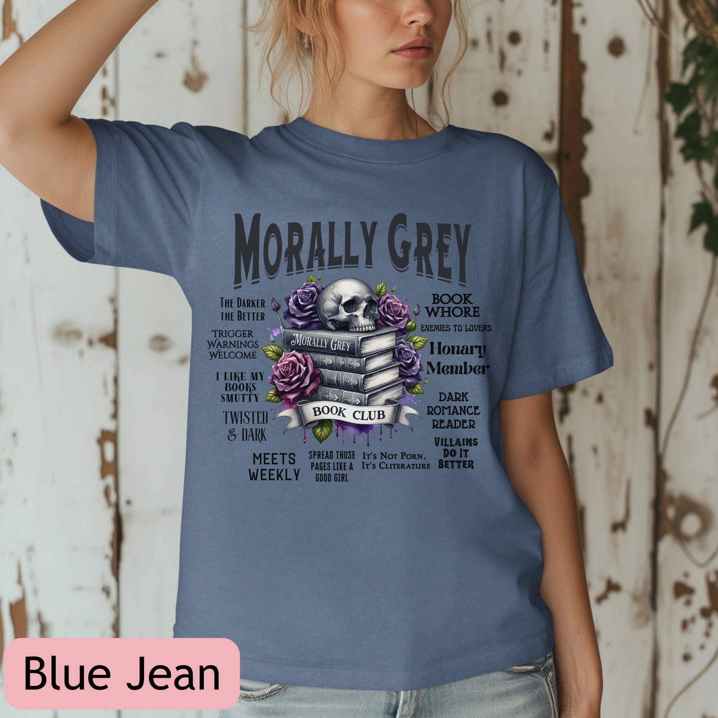 Morally Grey Reading Smut Book Lover Shirt