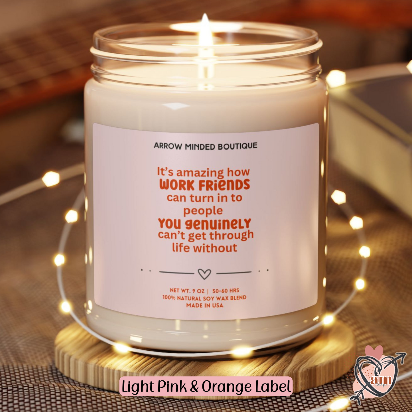 Candle Gift Work Friends You Can't Live Without, Candle Co-Worker Gift