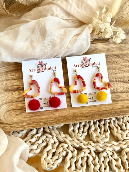 Handmade Heart of KC Earrings