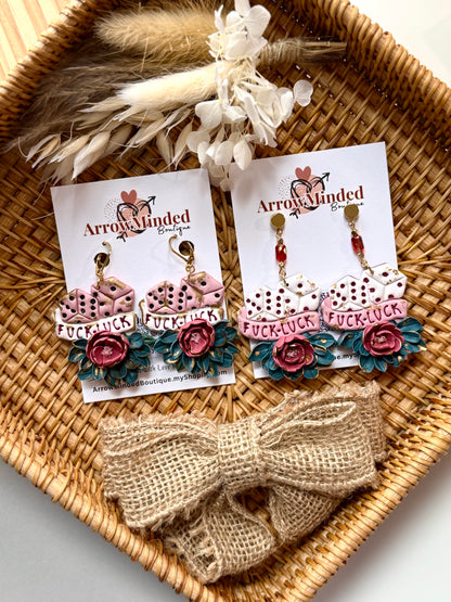 Handmade Lucky Streak Statement Earrings