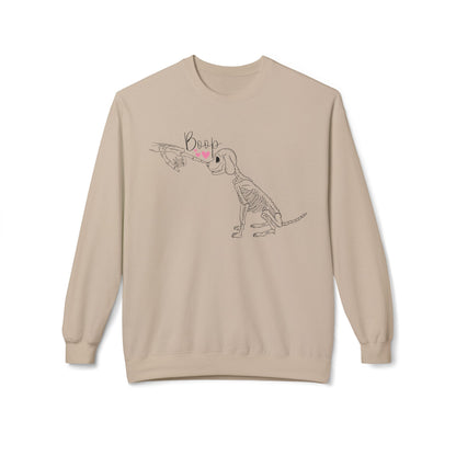 Skeleton Dog Nose Boop Sweatshirt