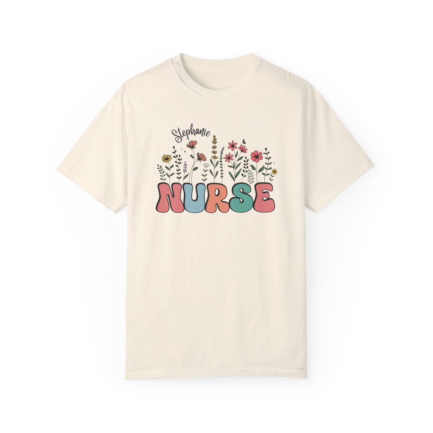 Custom Nurse Wildflower Shirt
