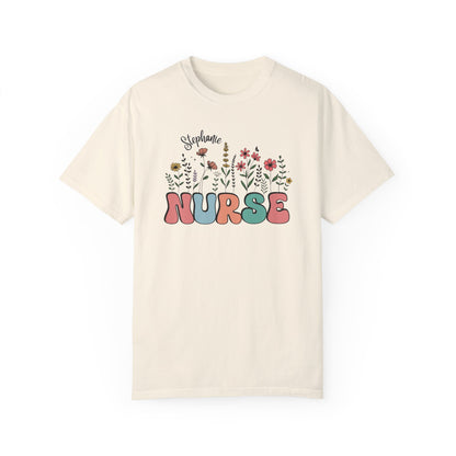 Custom Nurse Wildflower Shirt