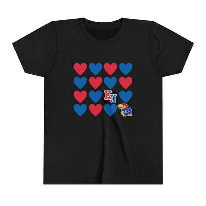 Youth Tee University of Kansas Heart Design