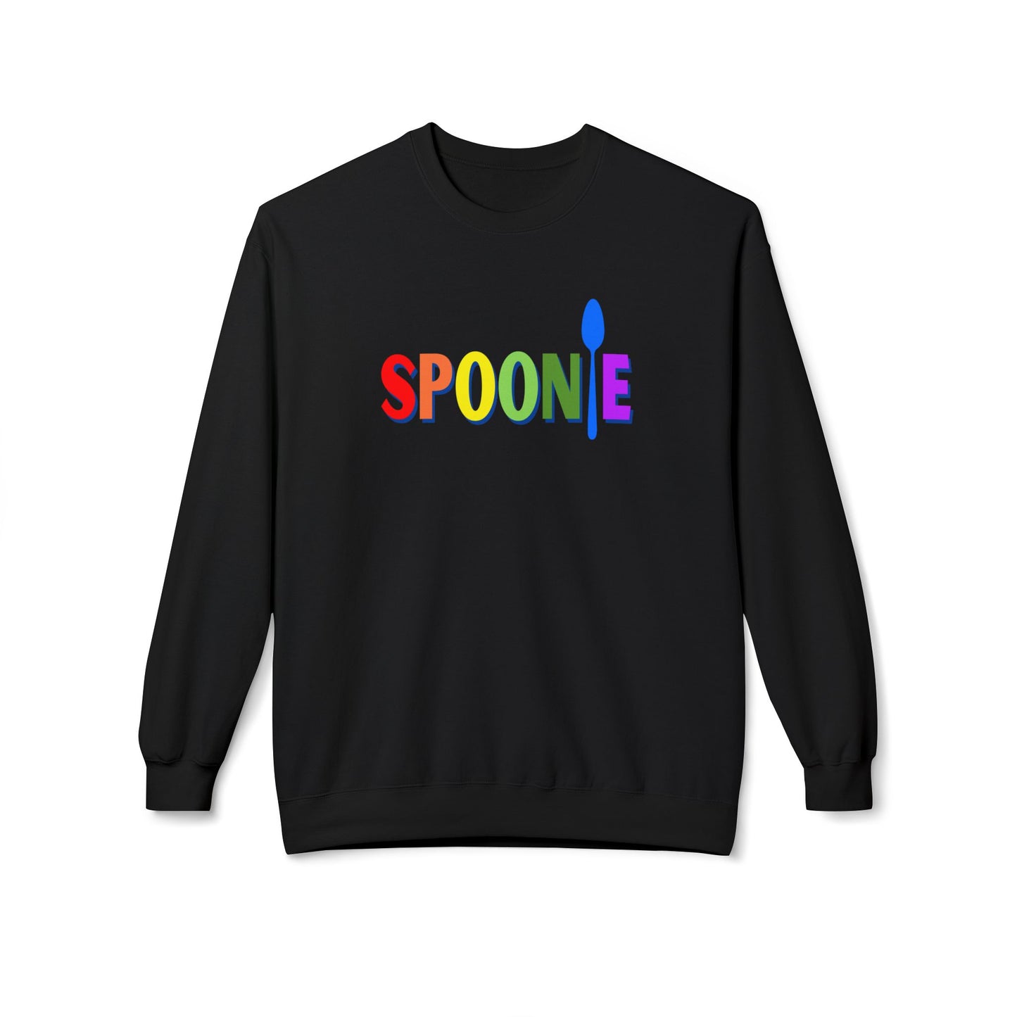 Spoonie Sweatshirt, Chronic Illness Warrior Rainbow Design